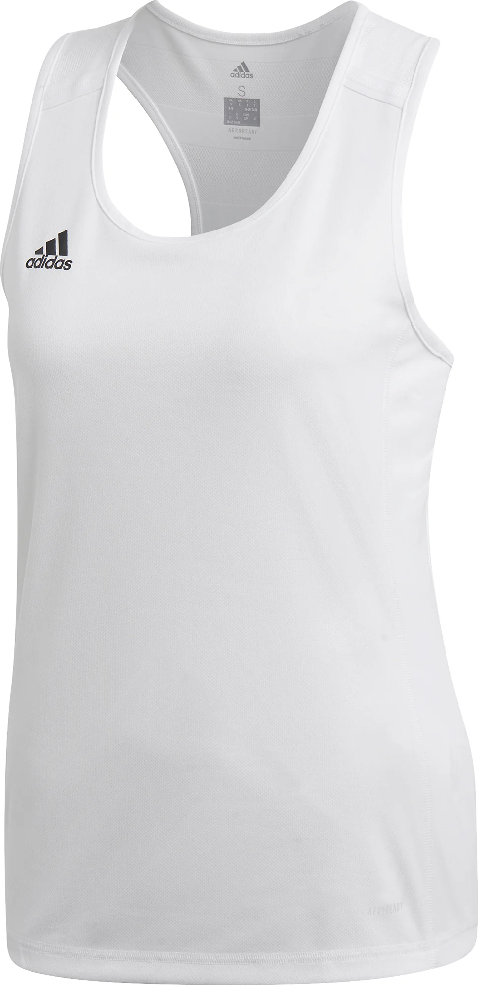 adidas T19 Womens Training Vest Tank Top - White - Image 3