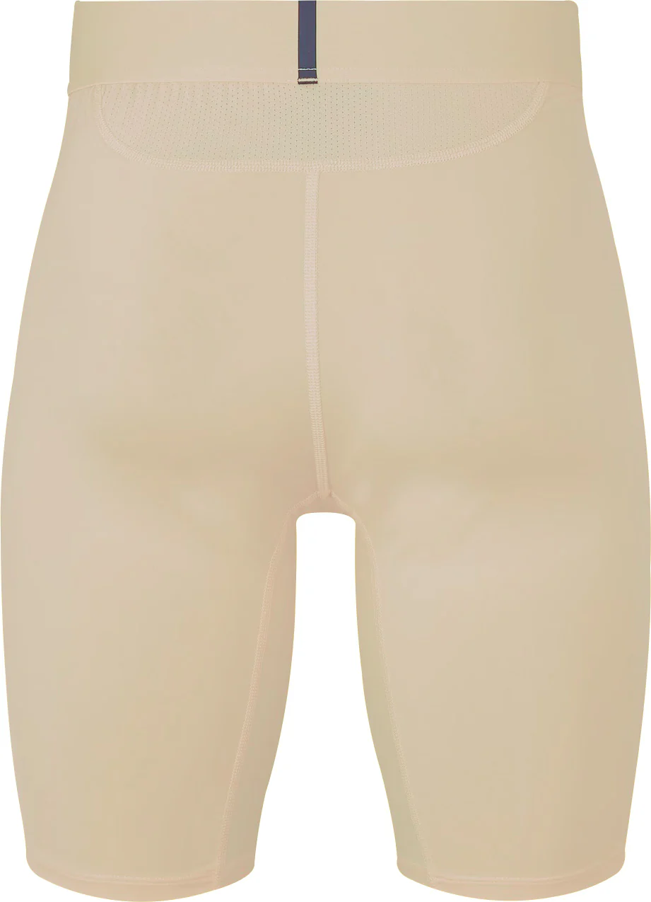 adidas Tech-Fit AeroReady Mens Short Training Tights - Beige - Image 2
