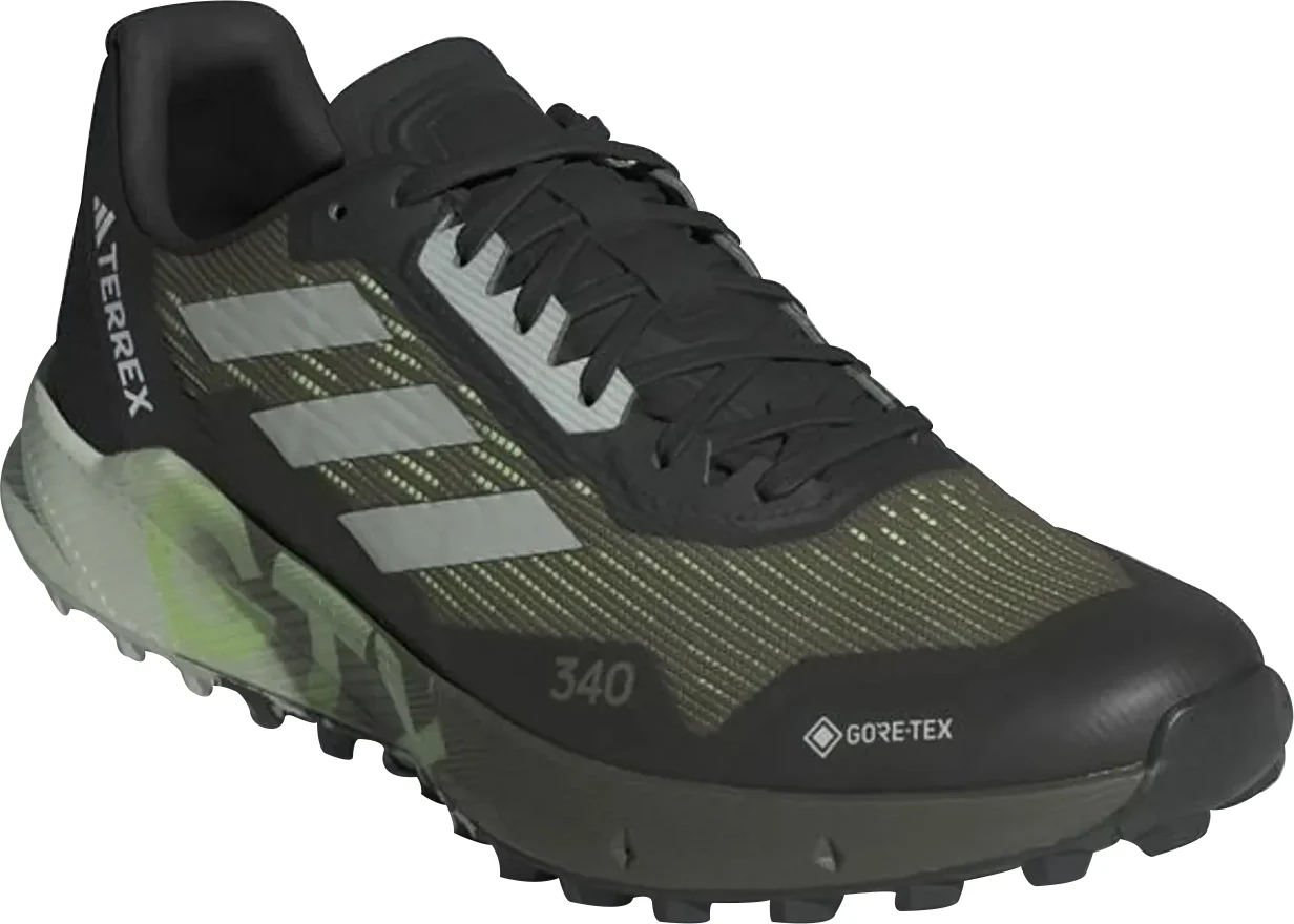 adidas Terrex Agravic Flow 2 GORE-TEX Mens Trail Running Shoes - Green - Image 6