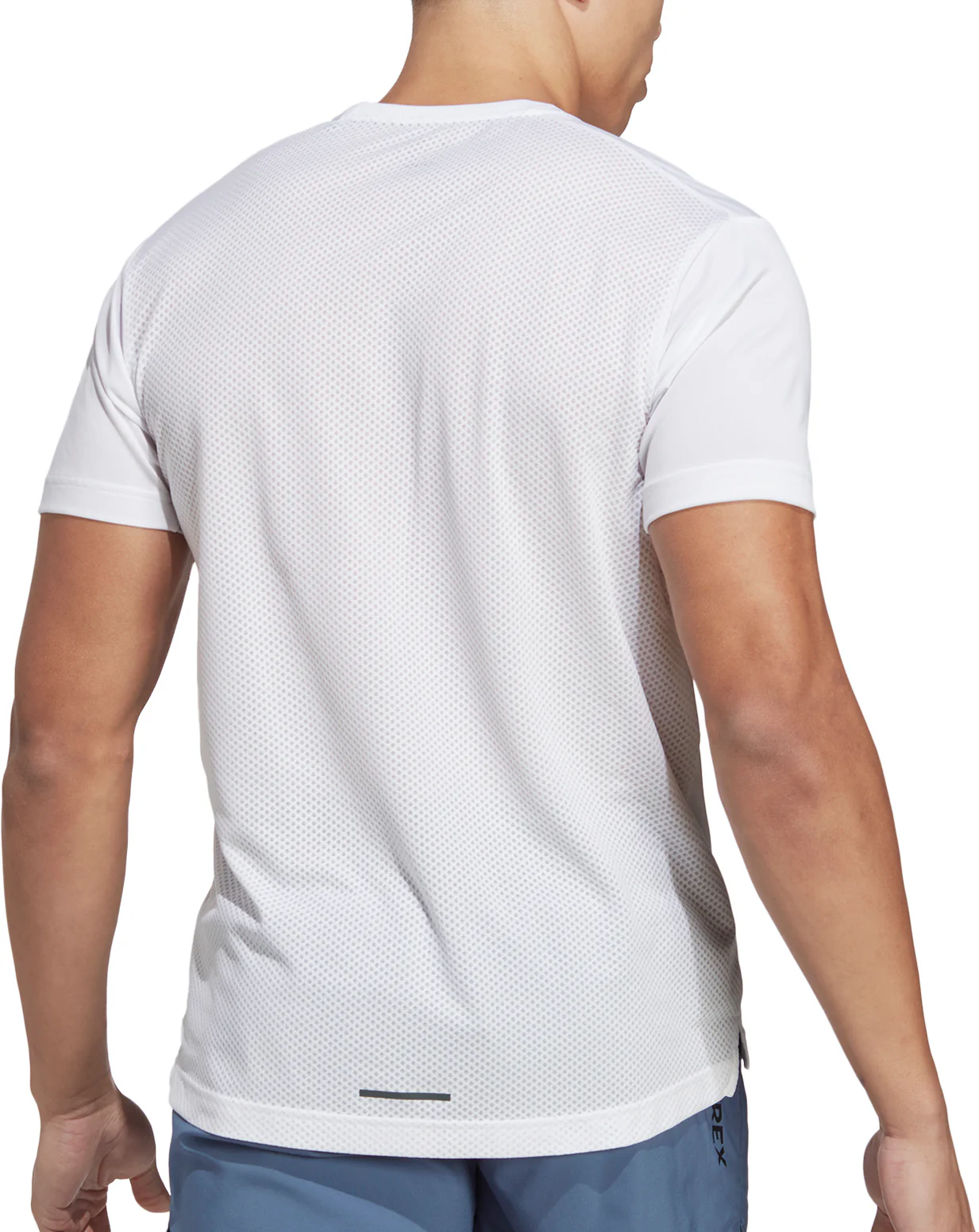 adidas Terrex Agravic Short Sleeve Mens Running Top - White - Image 2