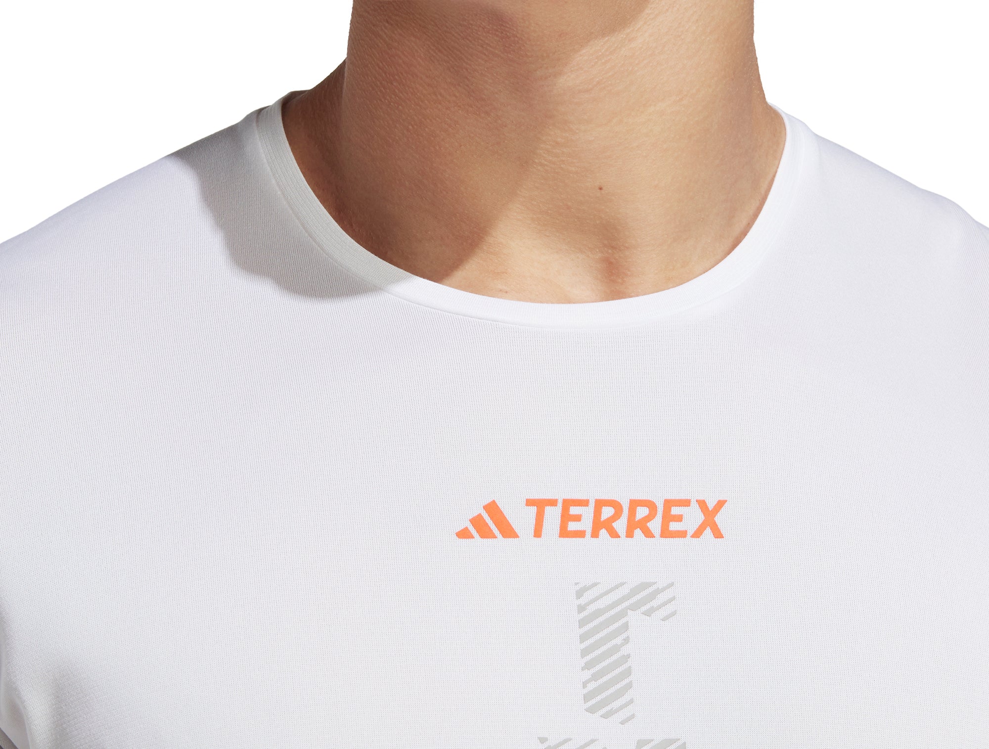 adidas Terrex Agravic Short Sleeve Mens Running Top - White - Image 3