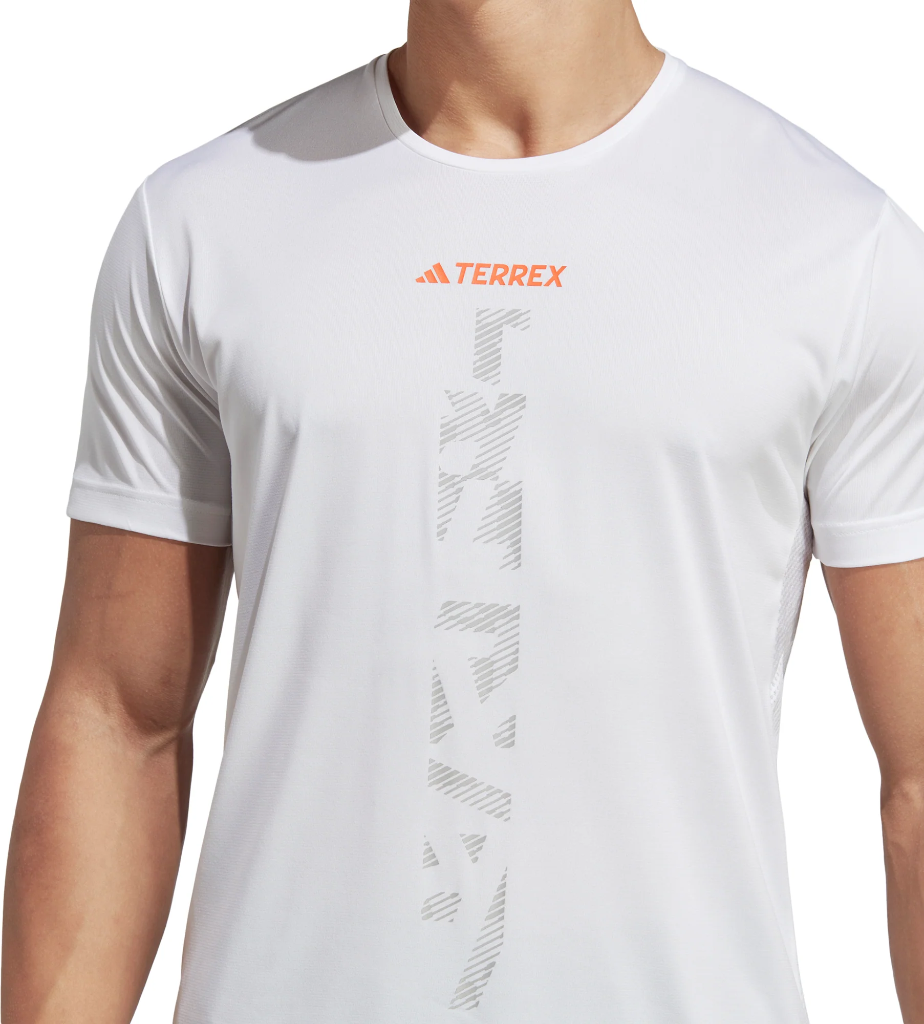 adidas Terrex Agravic Short Sleeve Mens Running Top - White - Image 5