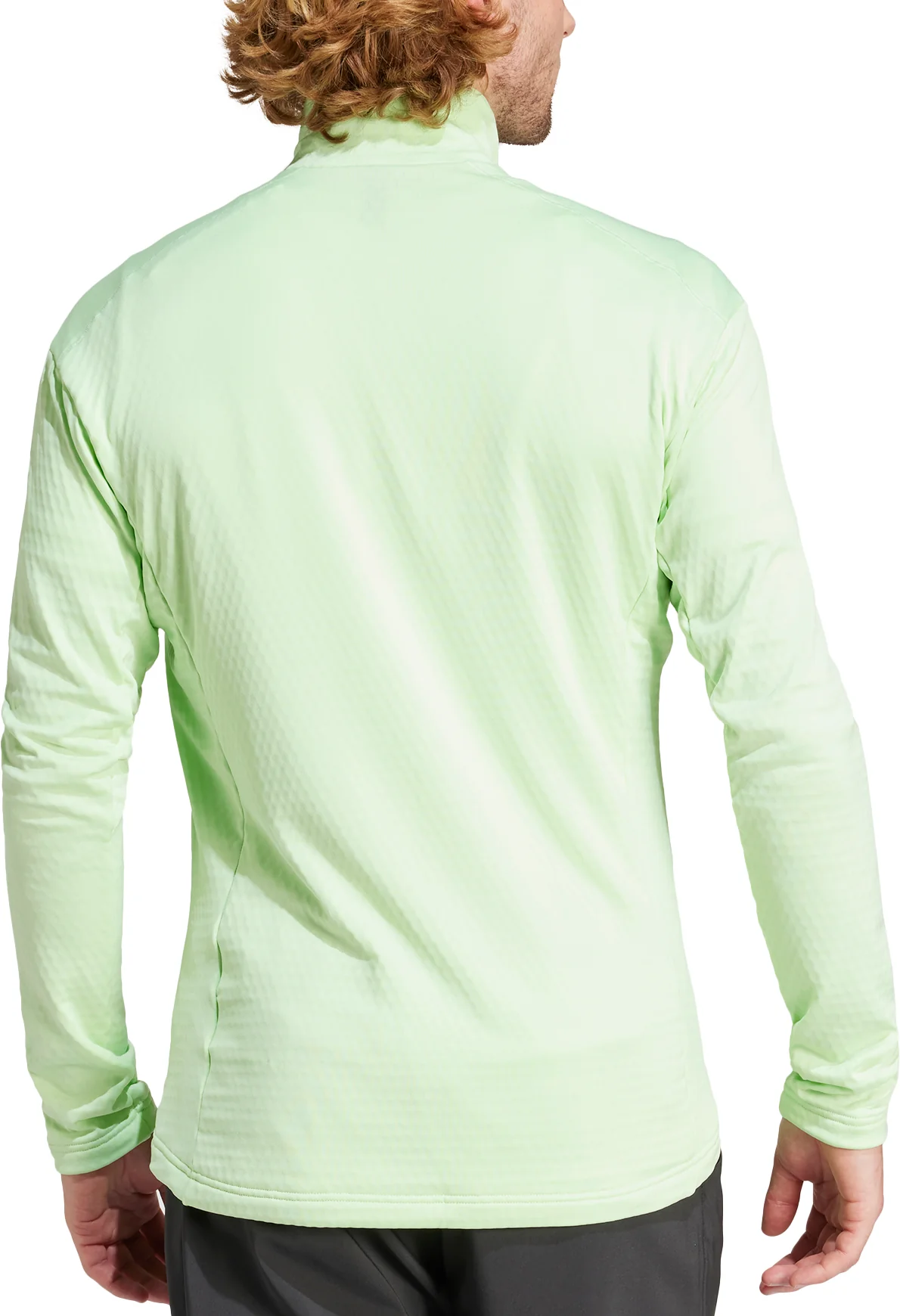adidas Terrex Multi Light Fleece Mens Running Jacket - Green - Image 2