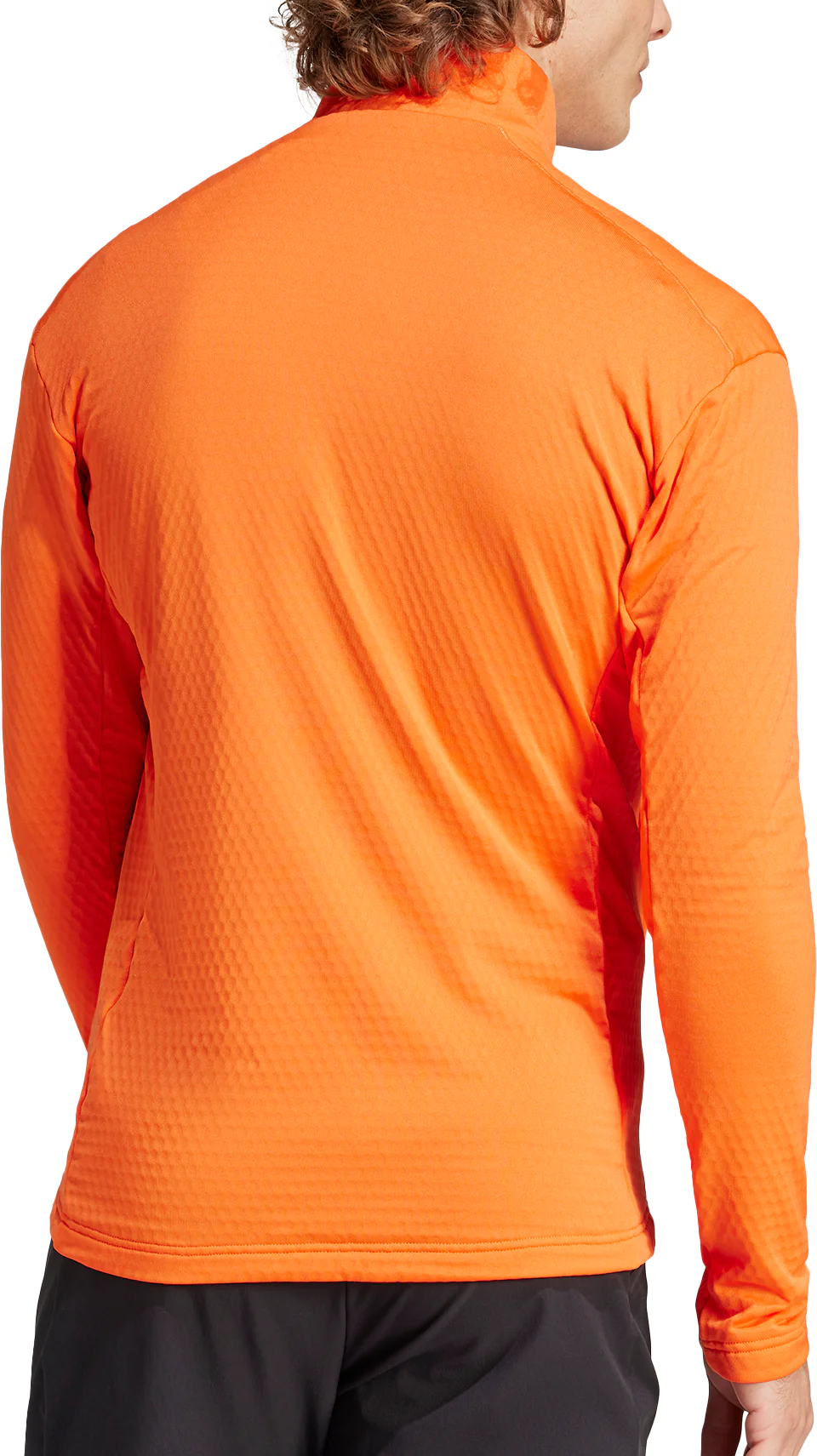 adidas Terrex Multi Light Full Zip Long Sleeve Mens Walking Top - Orange - Image 2