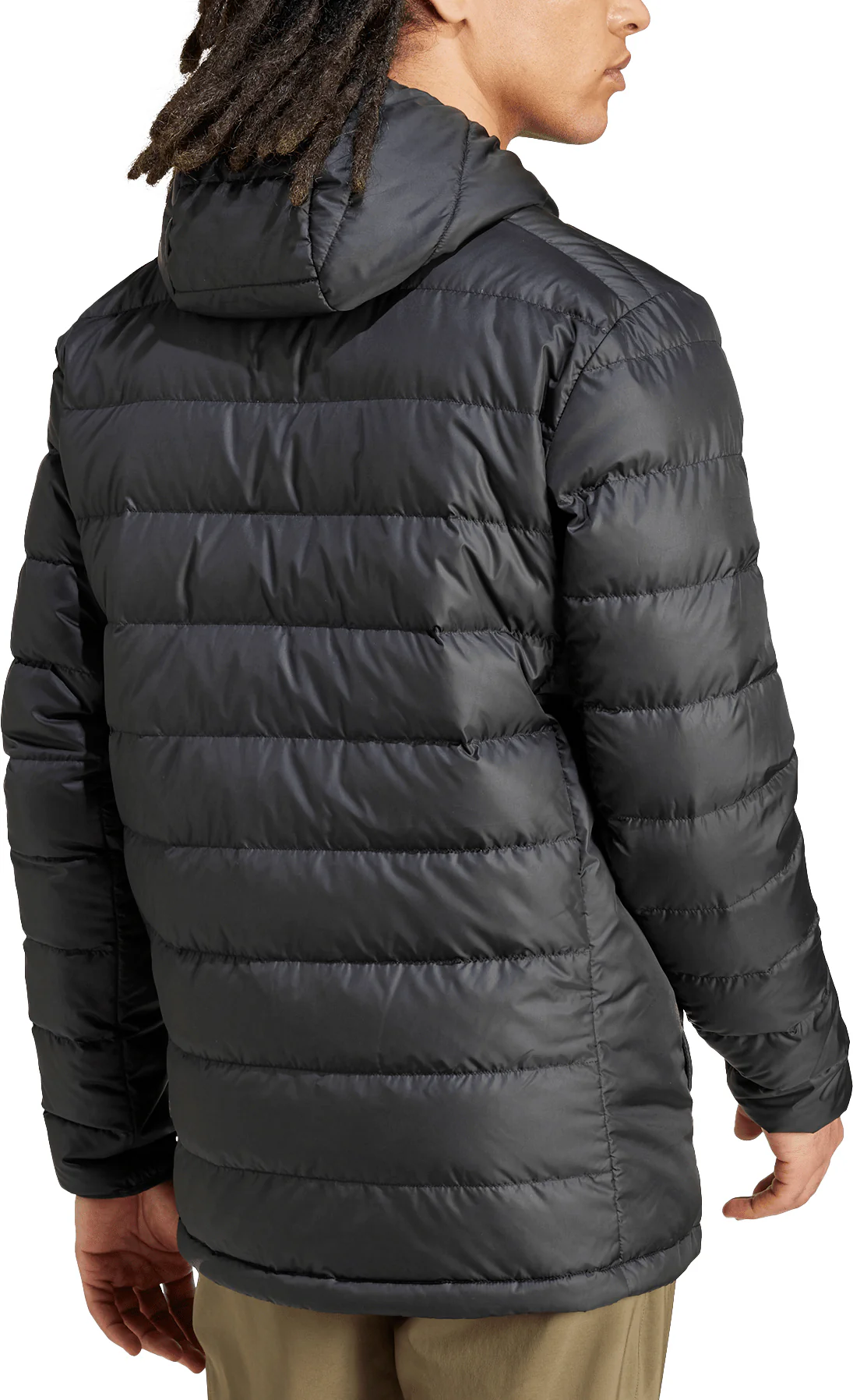 adidas Terrex Multi Light Hooded Mens Down Jacket - Black - Image 2