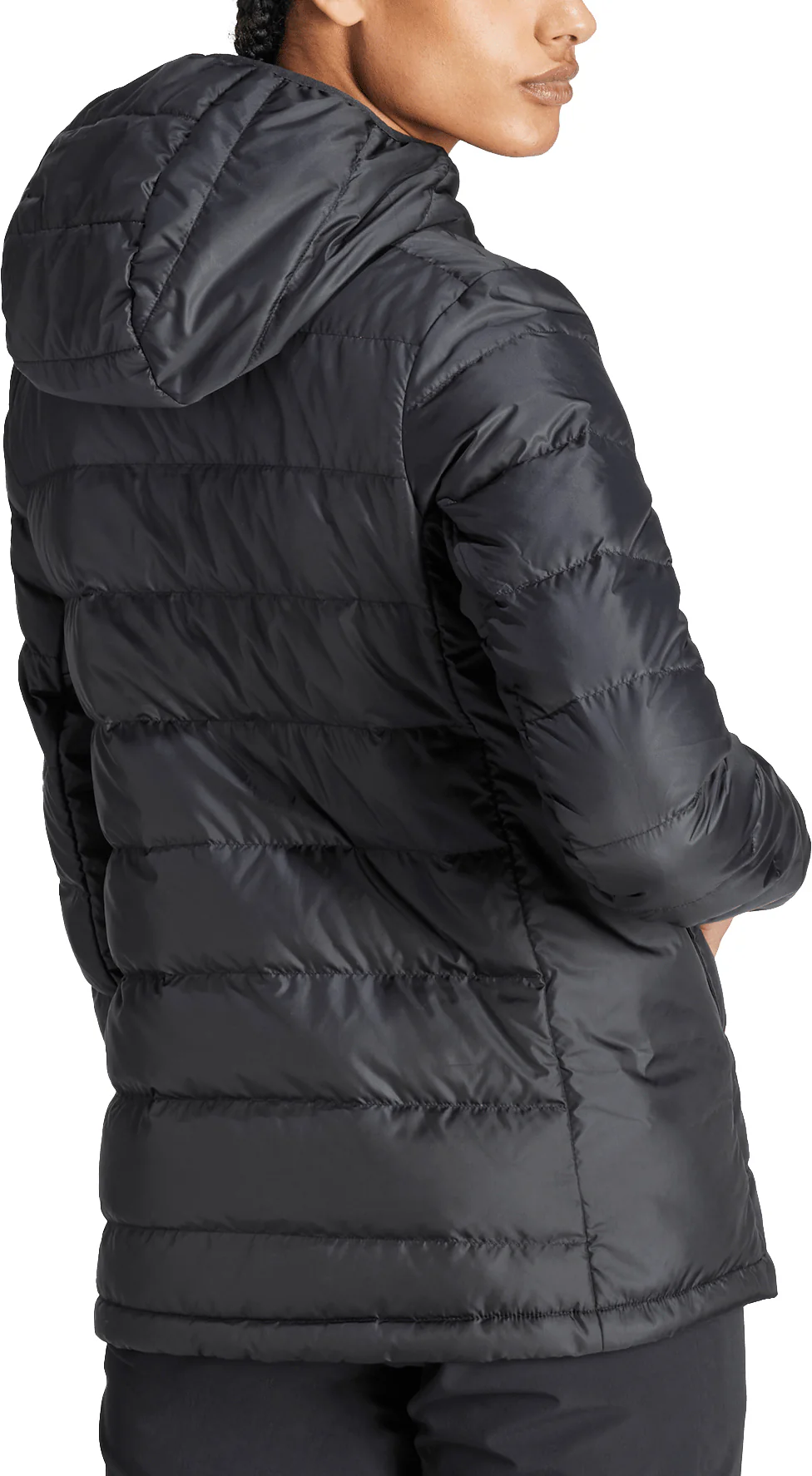 adidas Terrex Multi Light Hooded Womens Down Jacket - Black - Image 2