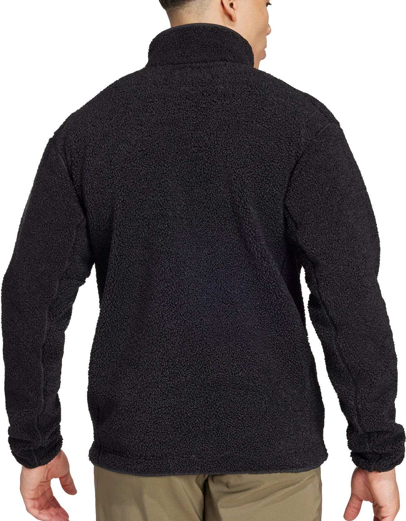 adidas Terrex Xploric High Pile Fleece Mens Sweatshirt - Black - Image 2