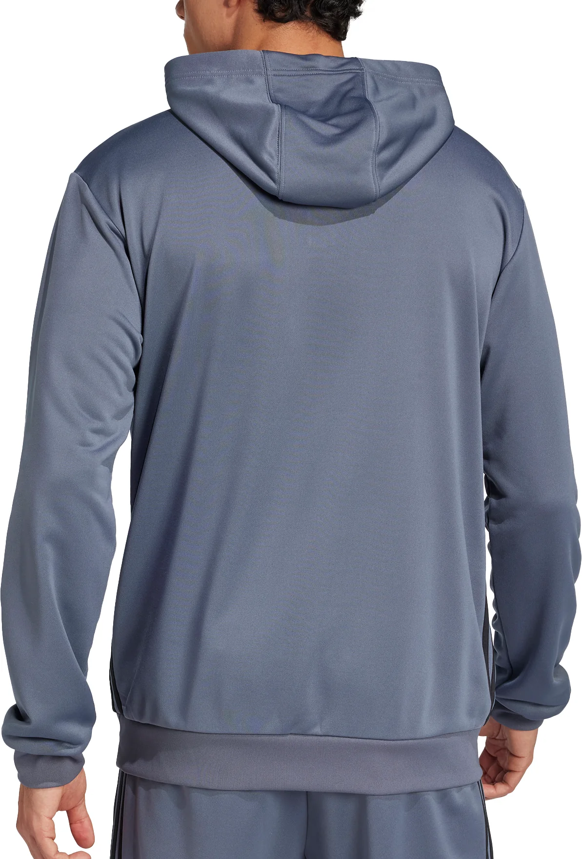 adidas Tiro 25 Essentials Half Zip Hooded Long Sleeve Mens Training Top - Grey - Image 2