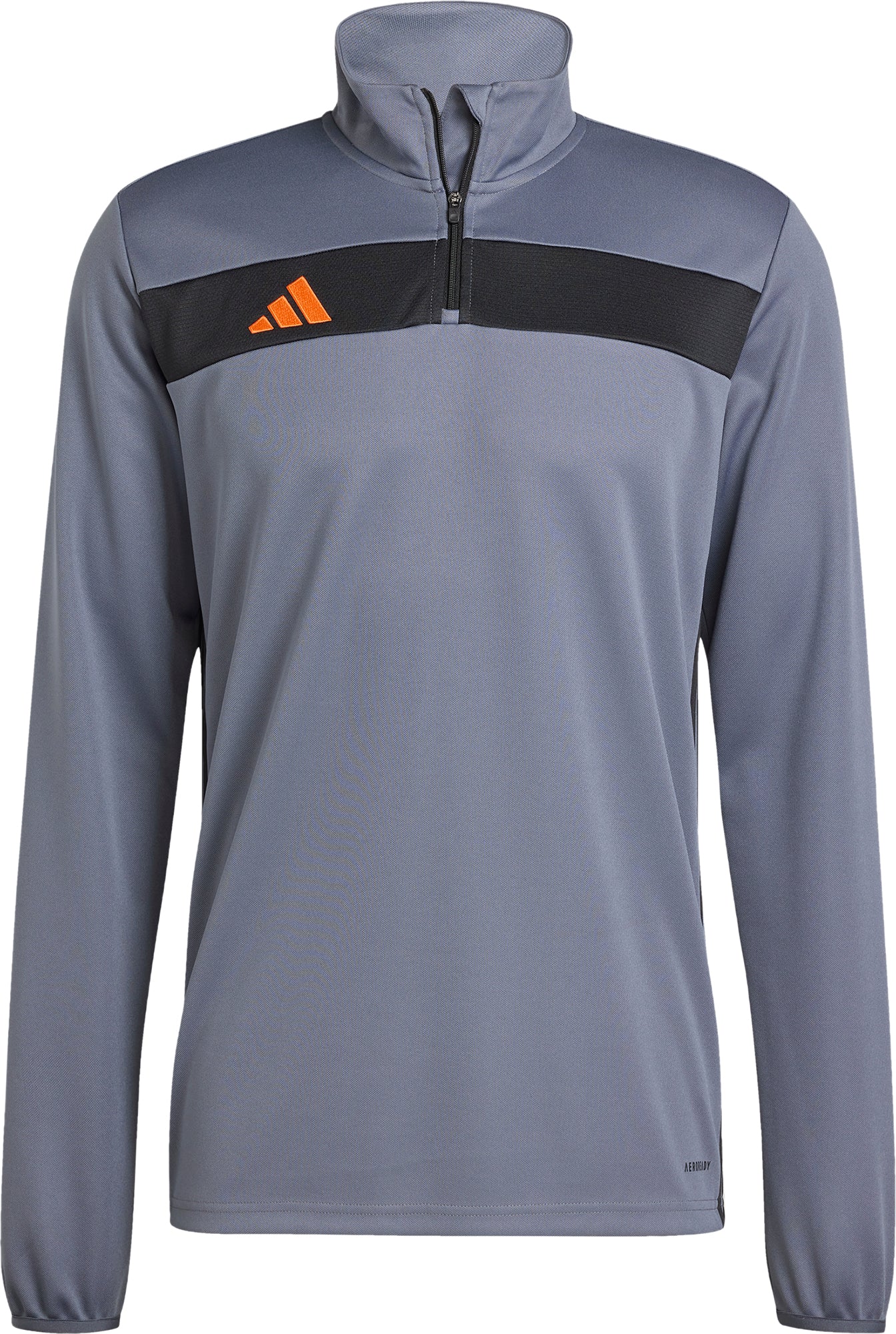 adidas Tiro 25 Essentials Half Zip Long Sleeve Mens Training Top - Grey - Image 5