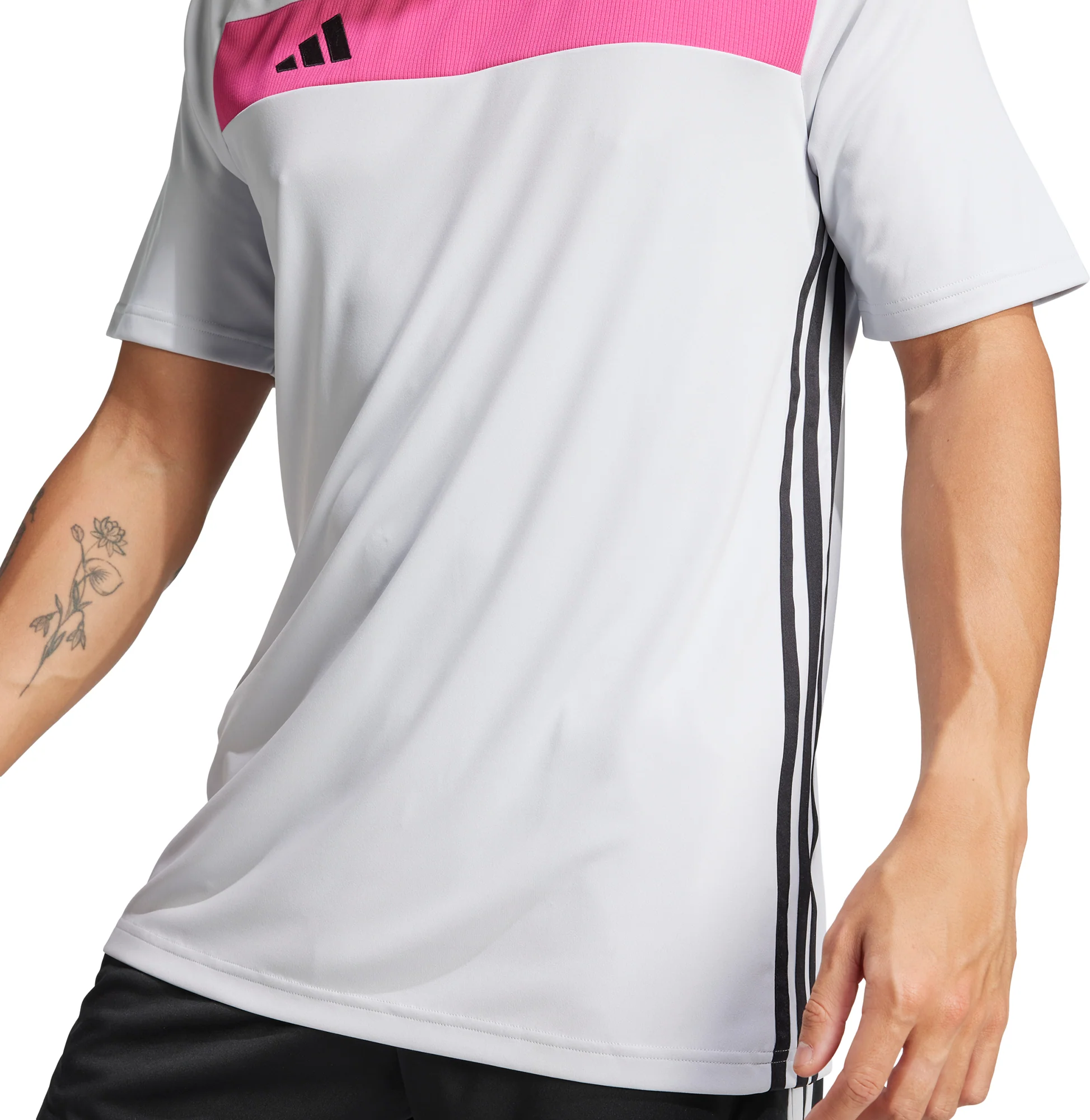 adidas Tiro 25 Essentials Short Sleeve Mens Training Top - White - Image 4