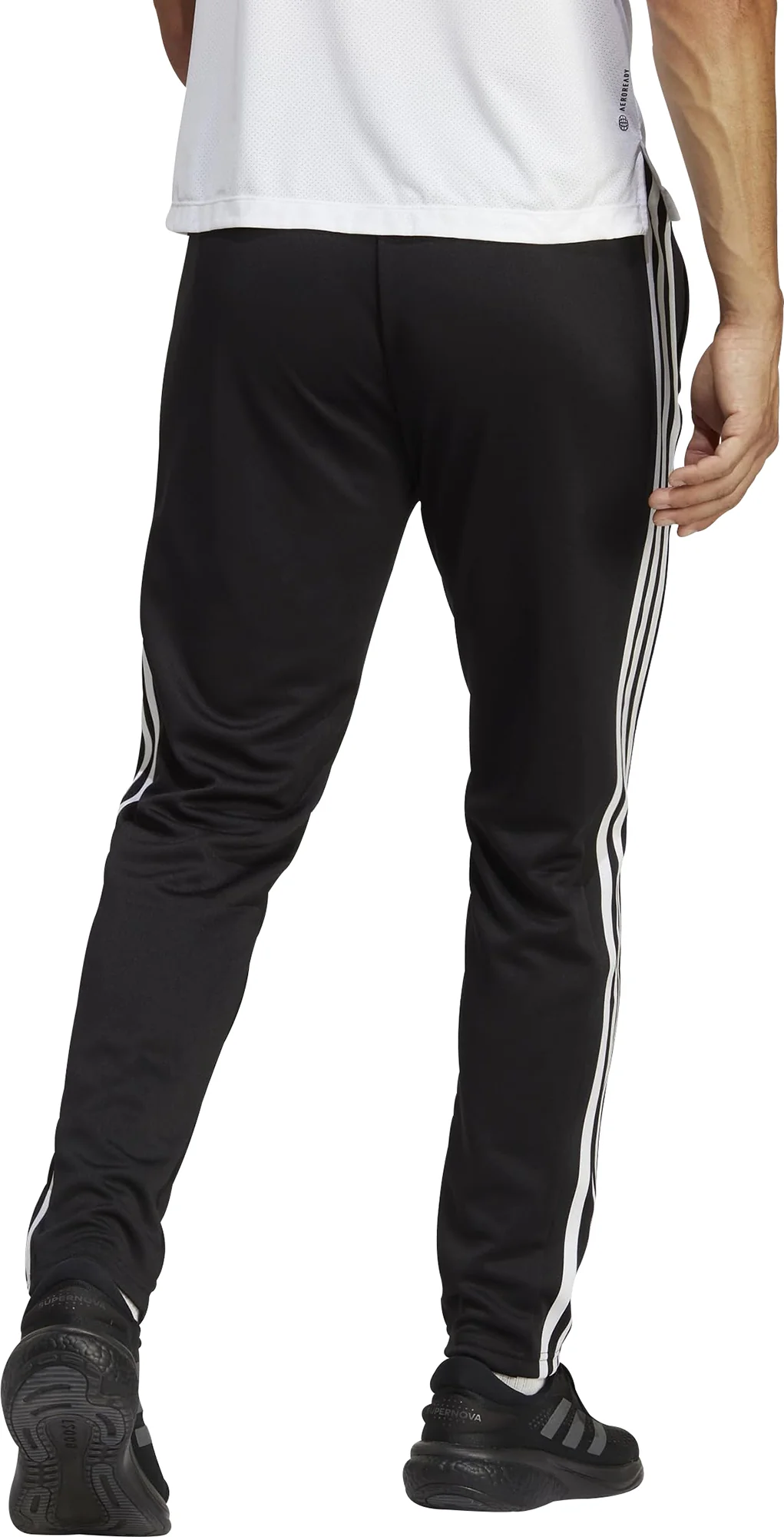 adidas Train Essentials 3 Stripes Mens Training Joggers - Black - Image 2
