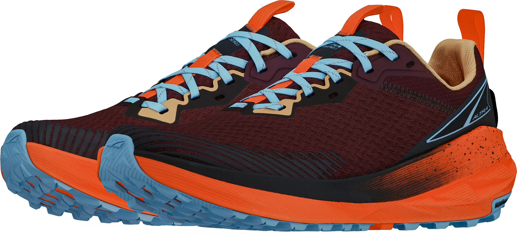 Altra Experience Wild 2 Womens Trail Running Shoes - Red - Image 5
