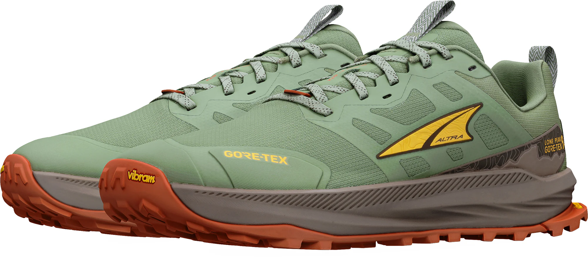 Altra Lone Peak 9+ GORE-TEX Mens Trail Running Shoes - Green - Image 5