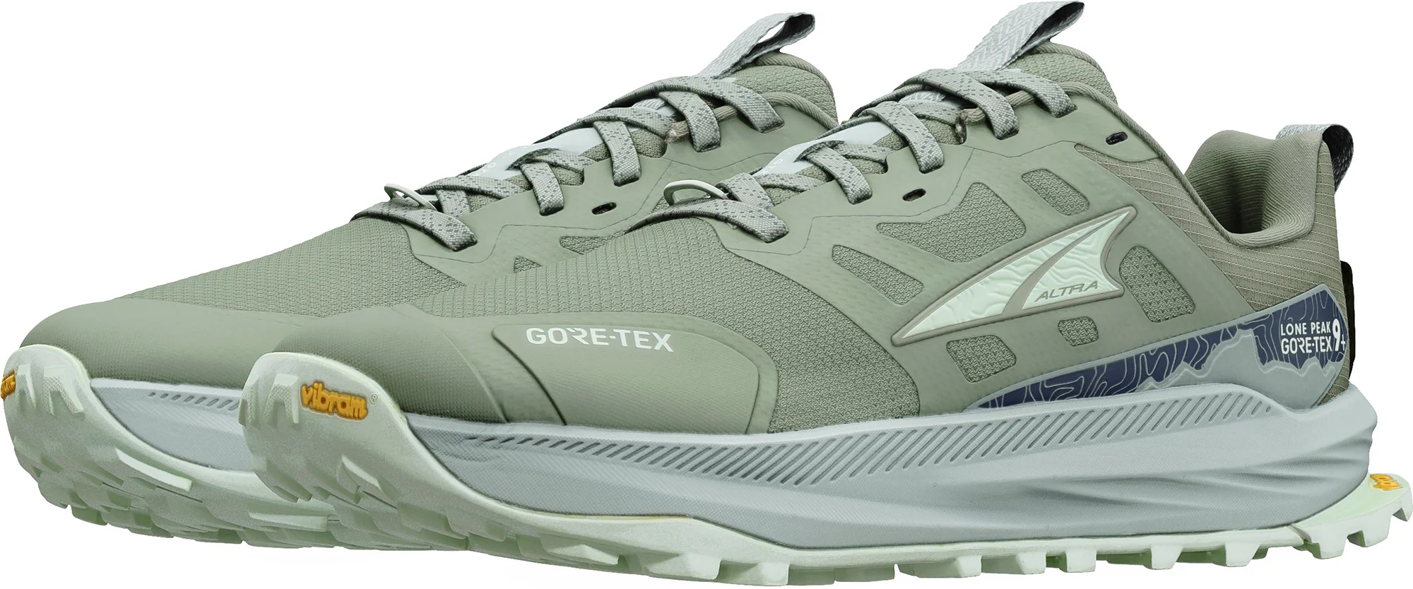 Altra Lone Peak 9+ GORE-TEX Womens Trail Running Shoes - Green - Image 5