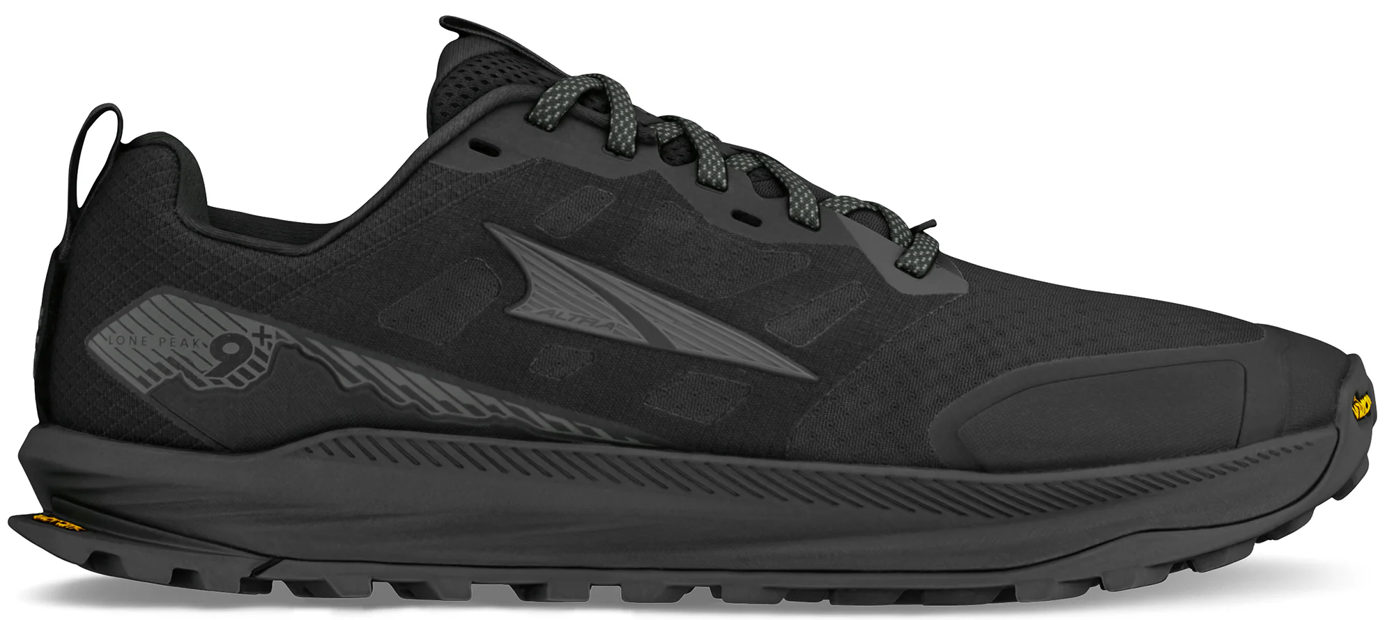 Altra Lone Peak 9+ WIDE FIT Mens Trail Running Shoes - Black