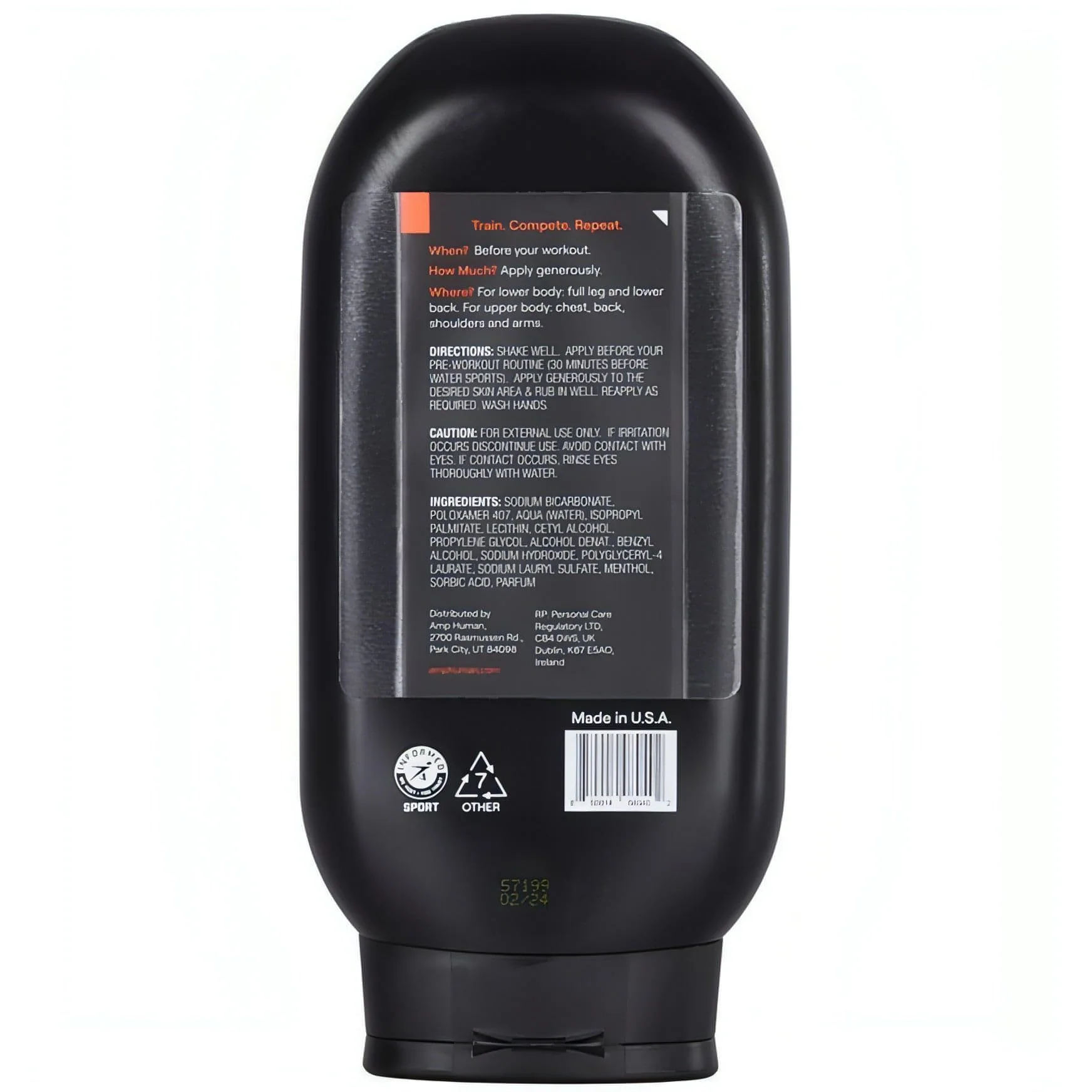 AMP Human PR Sports Lotion - Black - Image 2