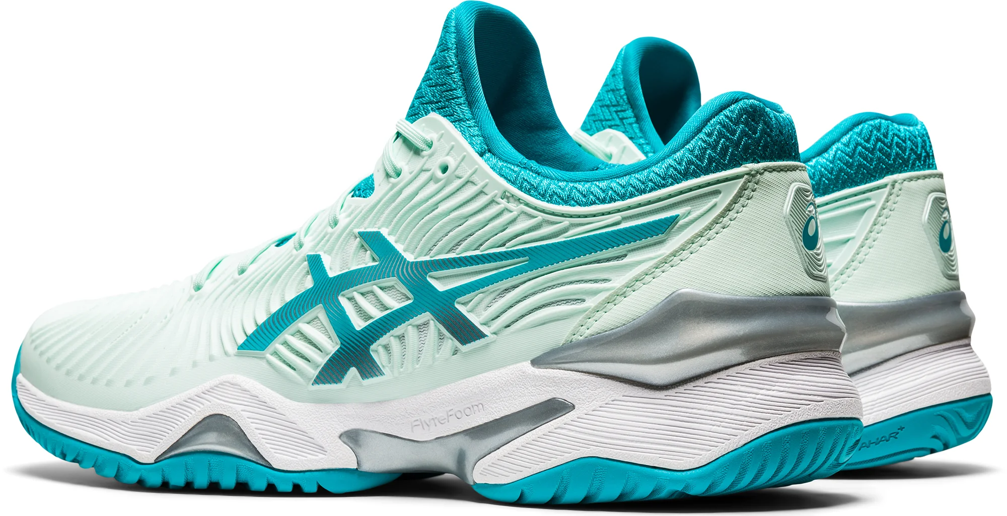 Asics Court FF 2 Womens Tennis Shoes - Green - Image 5