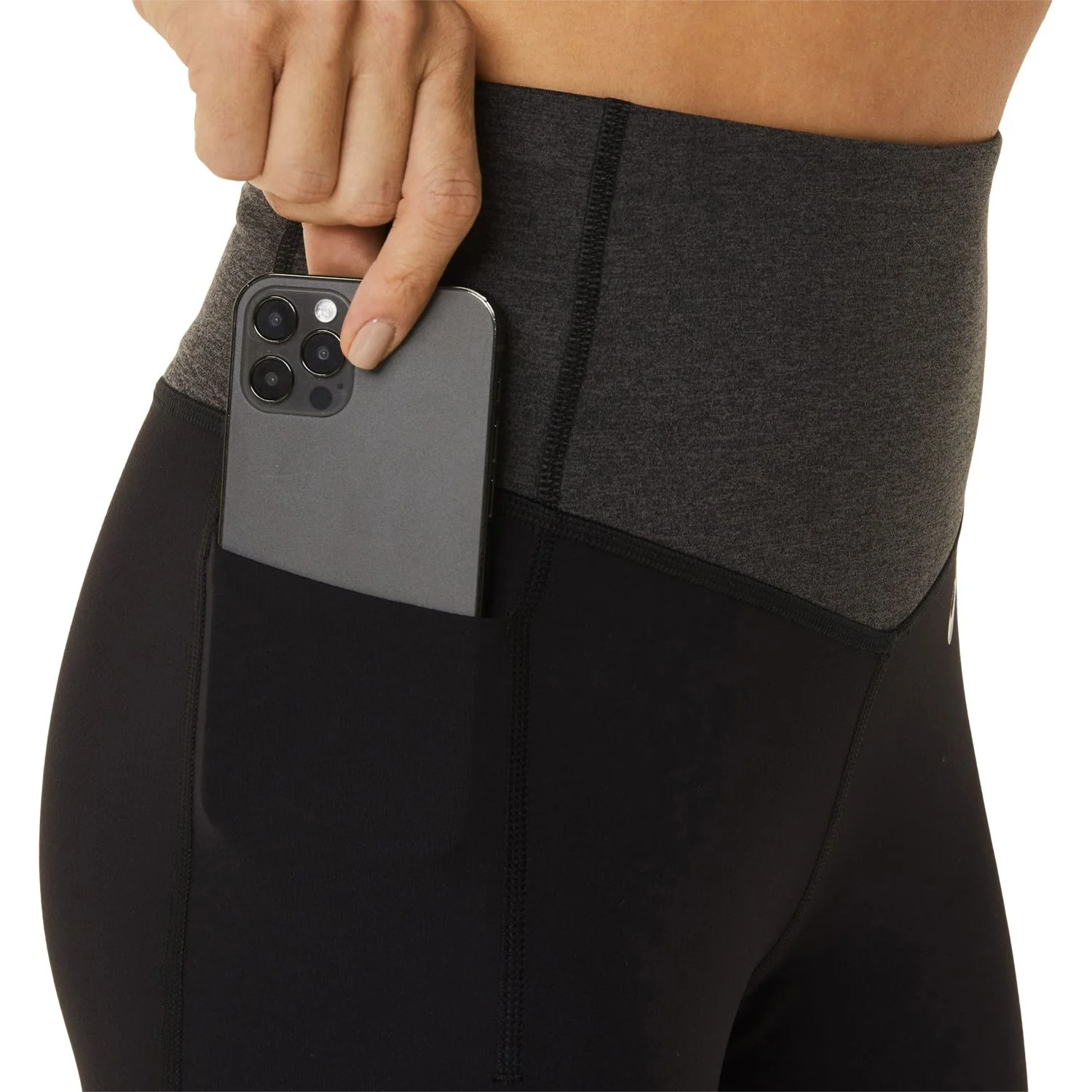 Asics Flexform Colour Block Womens Running Bike Short Tights - Black - Image 4