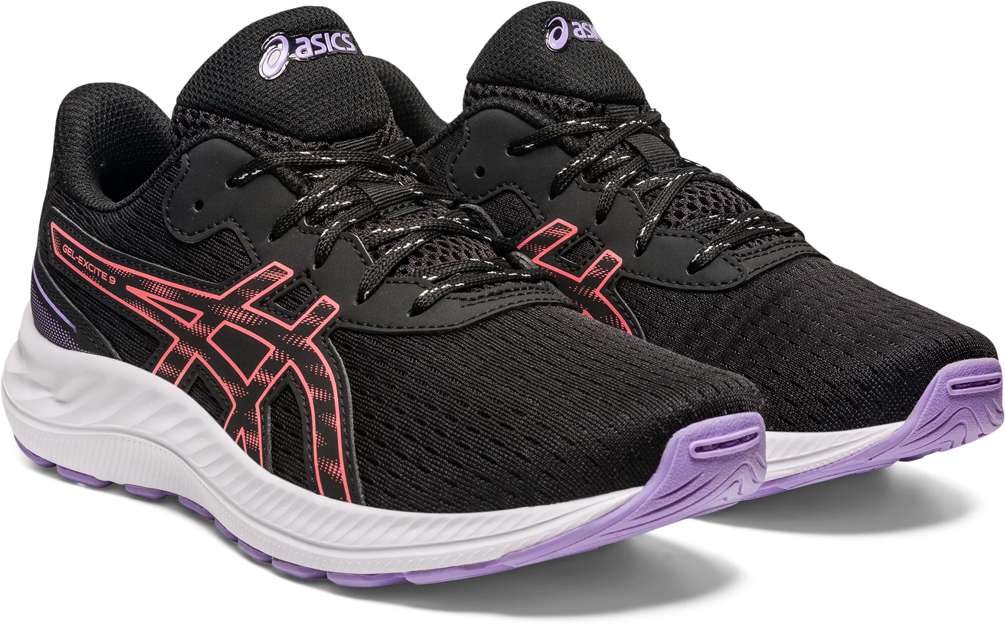 Asics Gel Excite 9 GS Junior Running Shoes - Black - Image 6