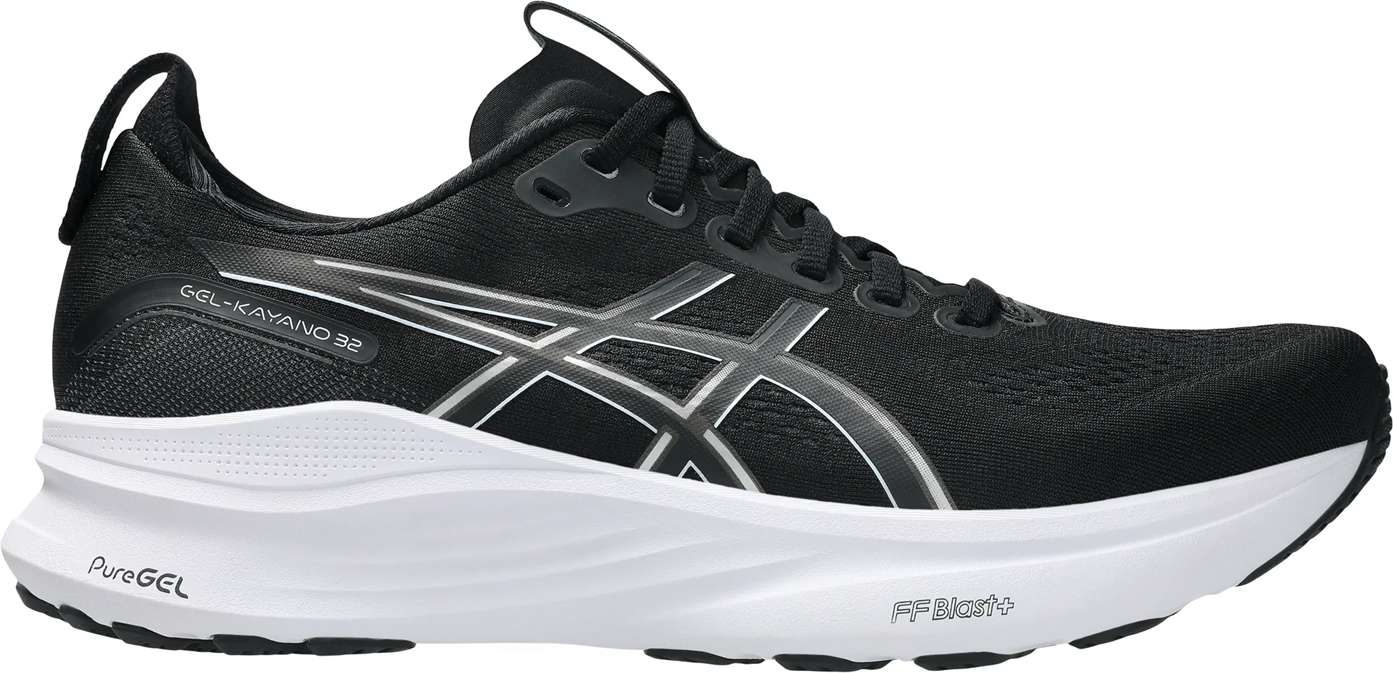 Asics Gel Kayano 32 WIDE FIT (2E) Mens Running Shoes - Black