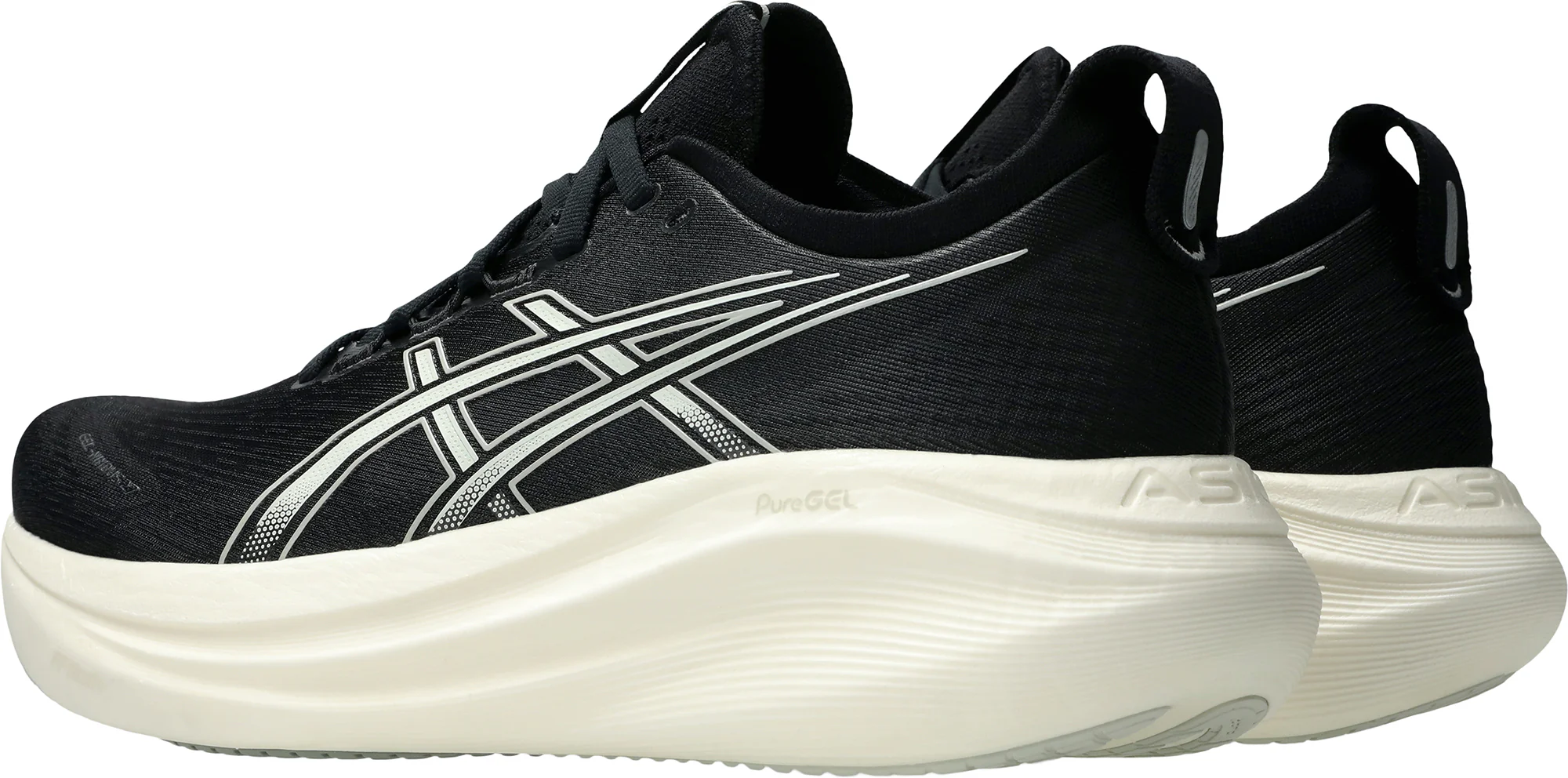 Asics Gel Nimbus 27 Mens Running Shoes - Black - Image 5