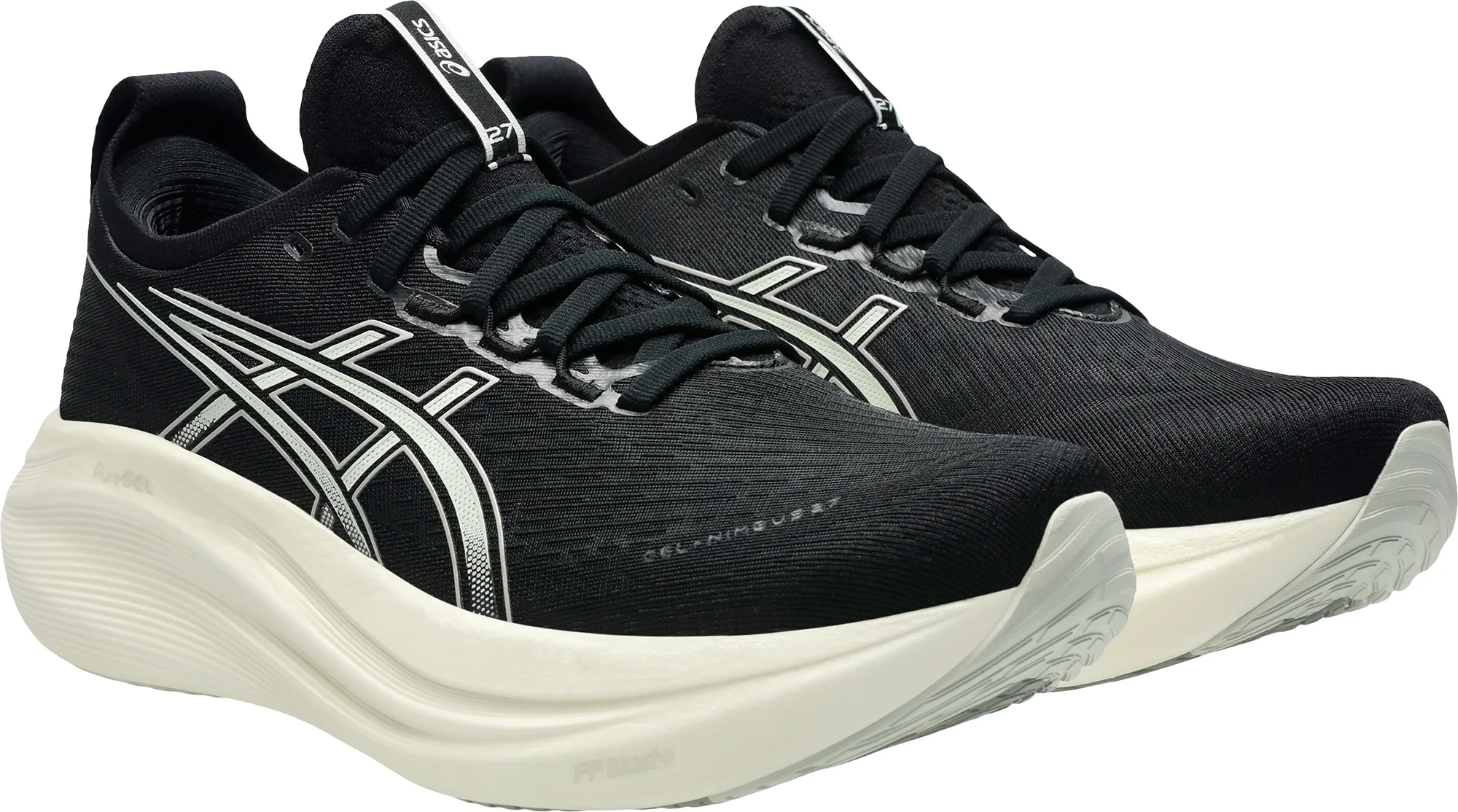 Asics Gel Nimbus 27 Mens Running Shoes - Black - Image 6