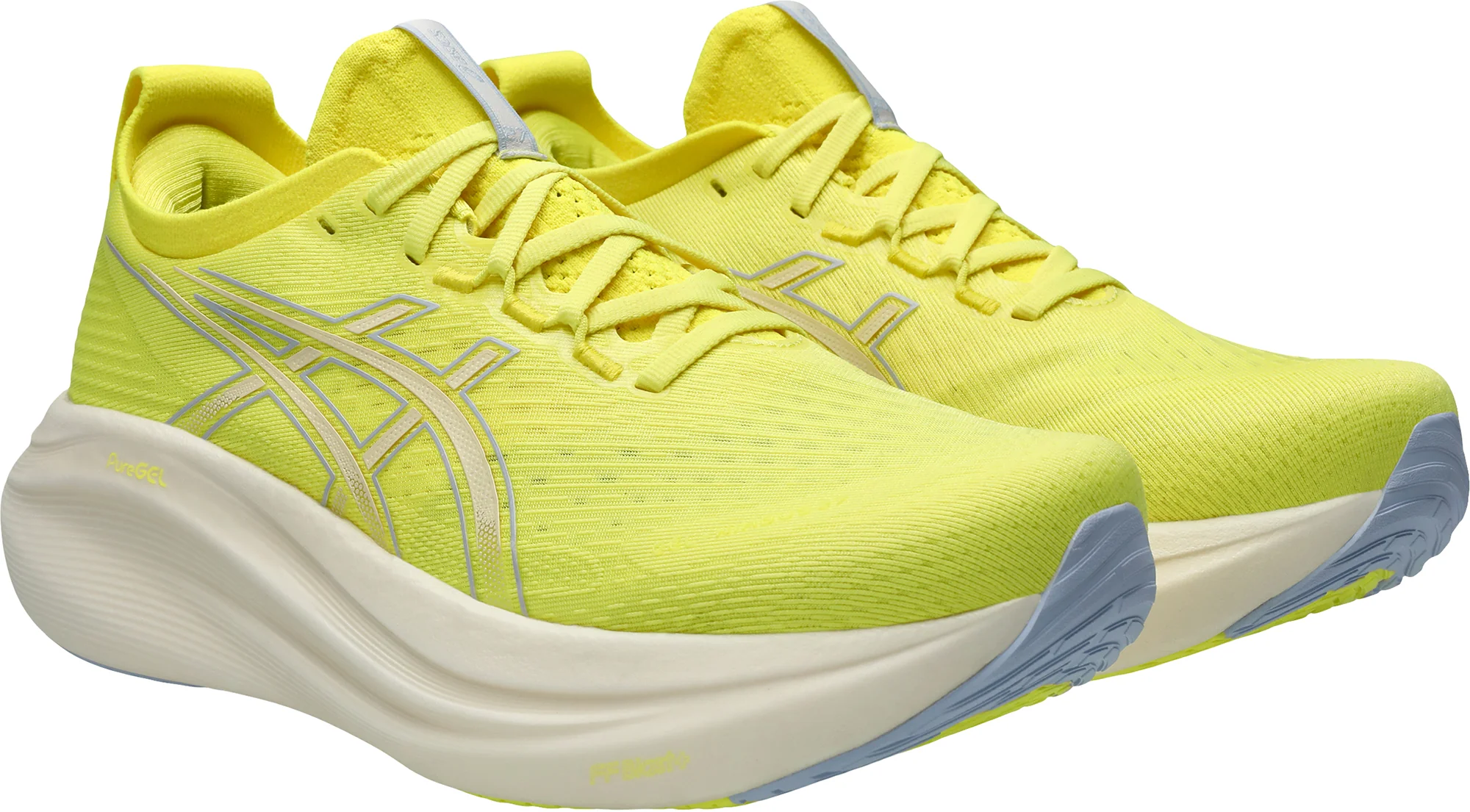 Asics Gel Nimbus 27 Mens Running Shoes - Yellow - Image 6