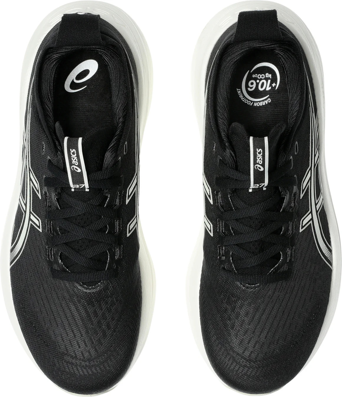 Asics Gel Nimbus 27 Womens Running Shoes - Black - Image 4