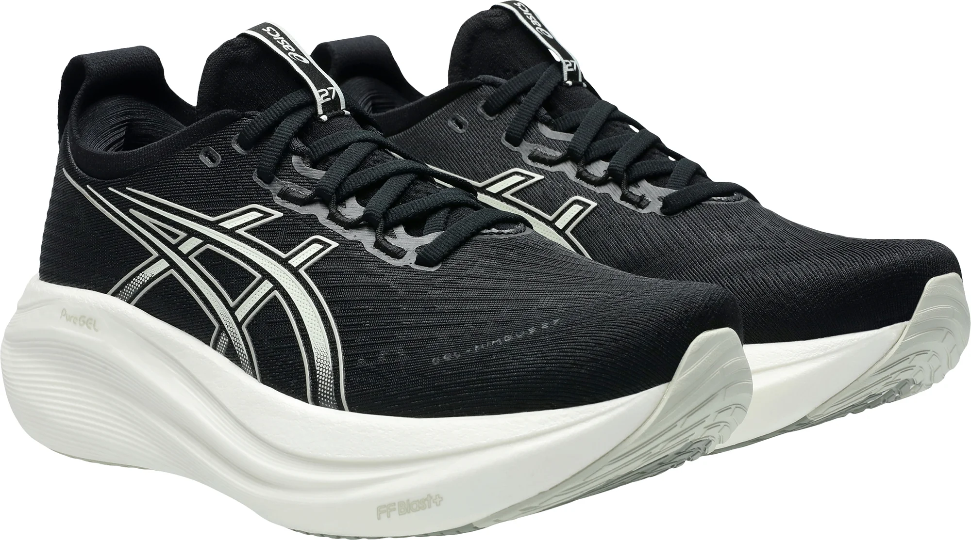 Asics Gel Nimbus 27 Womens Running Shoes - Black - Image 6