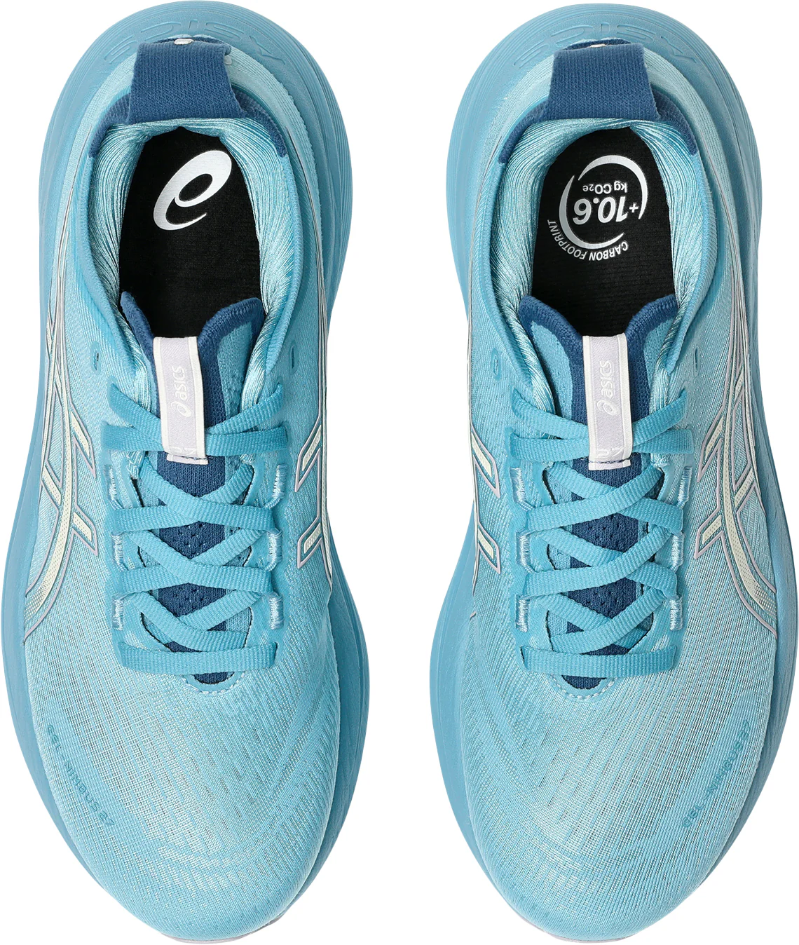 Asics Gel Nimbus 27 Womens Running Shoes - Blue - Image 4