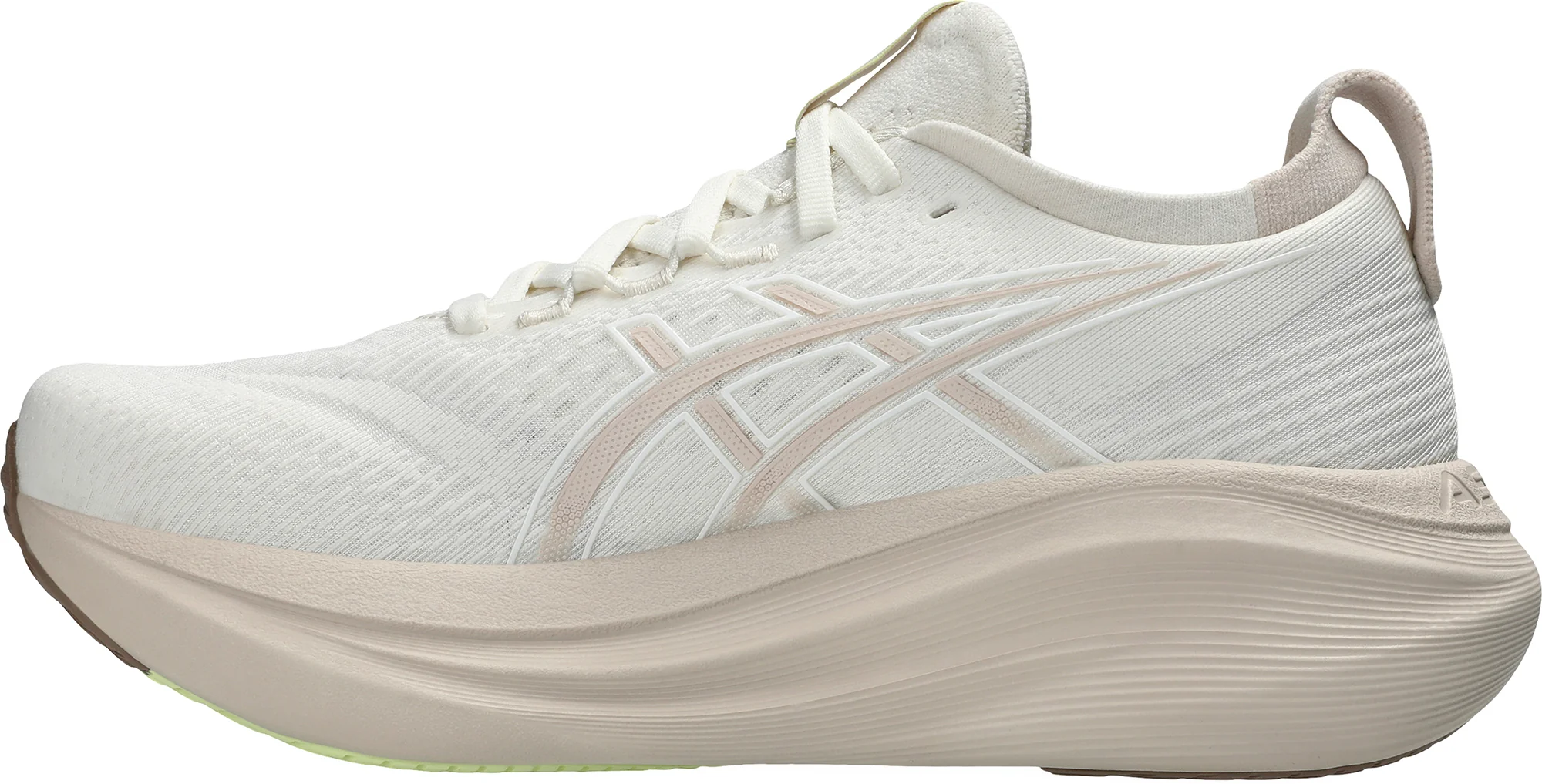 Asics Gel Nimbus 27 Womens Running Shoes - Cream - Image 3