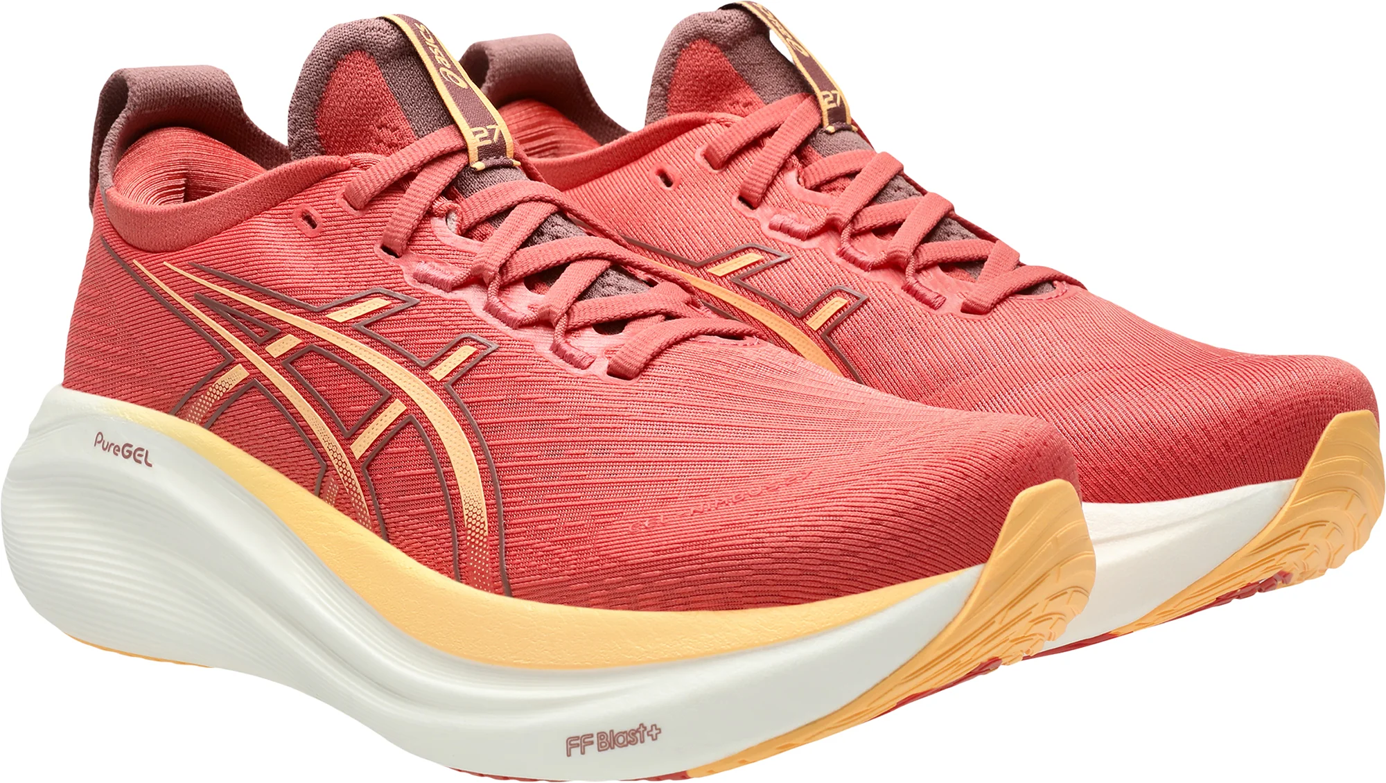 Asics Gel Nimbus 27 Womens Running Shoes - Pink - Image 6