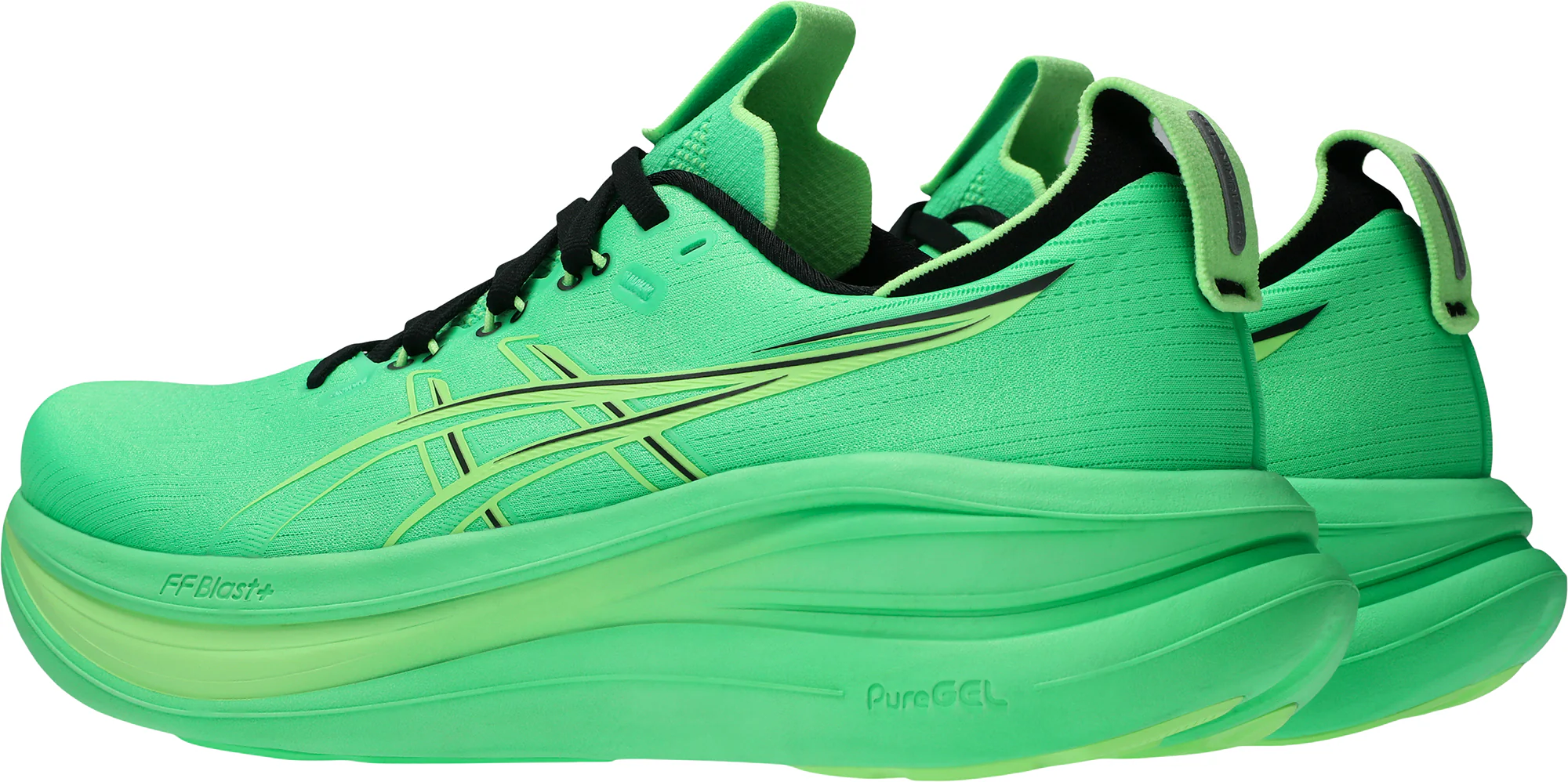 Asics Gel Nimbus 28 Mens Running Shoes - Green - Image 5