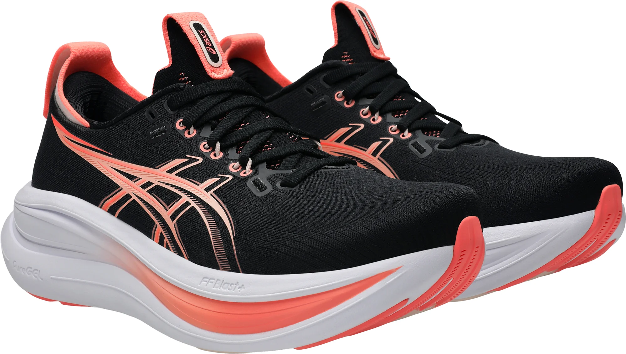 Asics Gel Nimbus 28 Womens Running Shoes - Black - Image 6