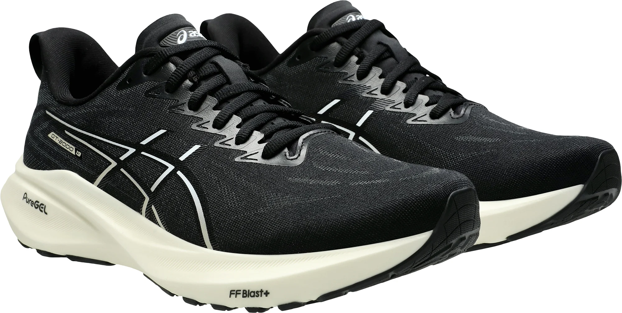 Asics GT 2000 13 WIDE FIT Mens Running Shoes - Black - Image 6