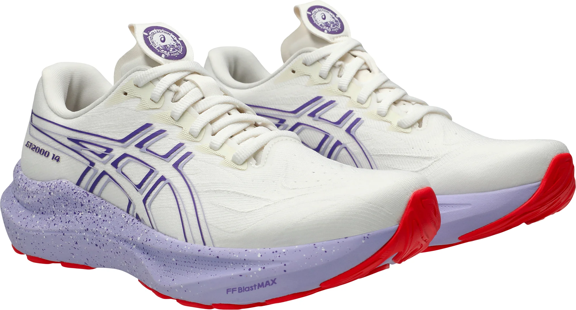 Asics GT 2000 14 Tokyo Womens Running Shoes - Cream - Image 6