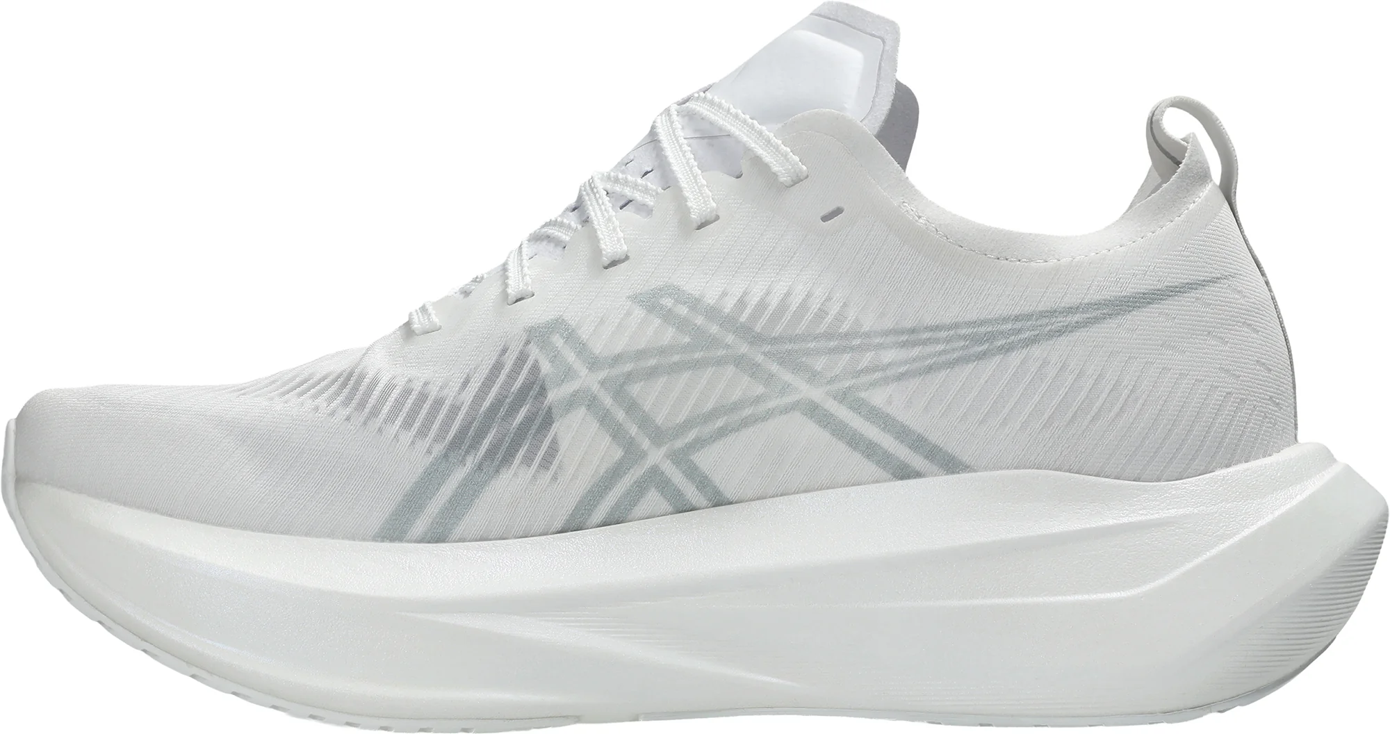 Asics MegaBlast Mens Running Shoes - White - Image 3