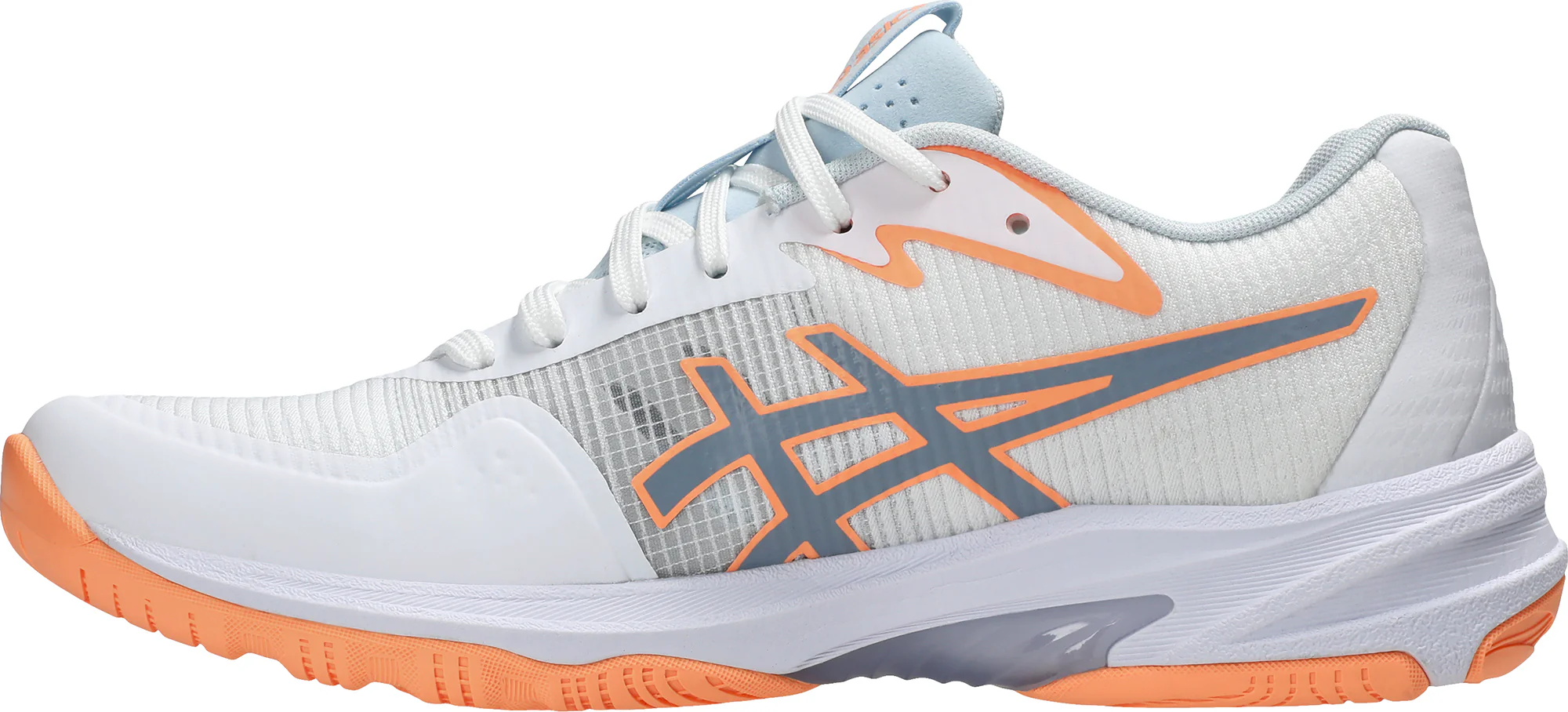 Asics Netburner Professional FF 4 Womens Netball Shoes - White - Image 3