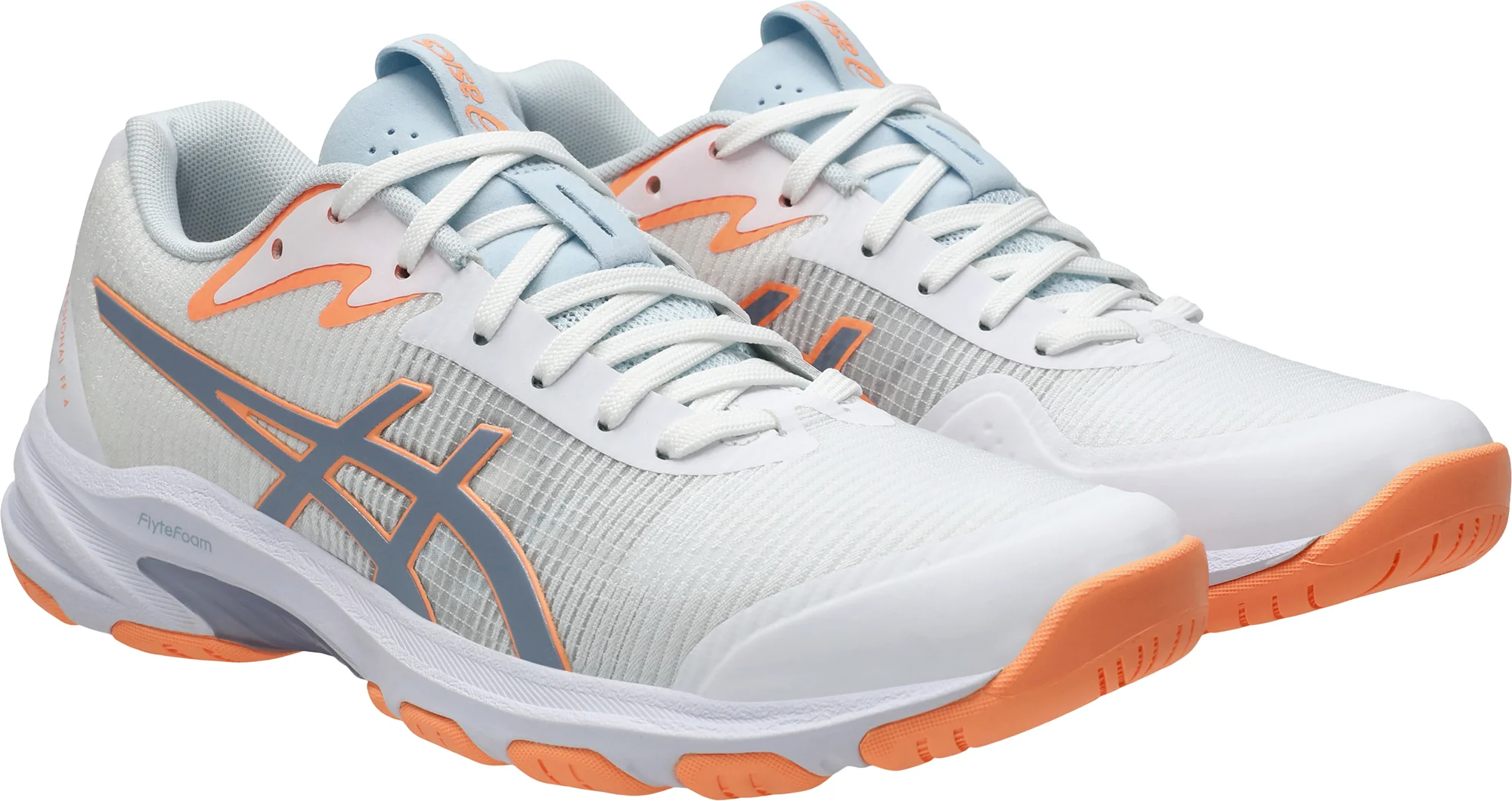 Asics Netburner Professional FF 4 Womens Netball Shoes - White - Image 6
