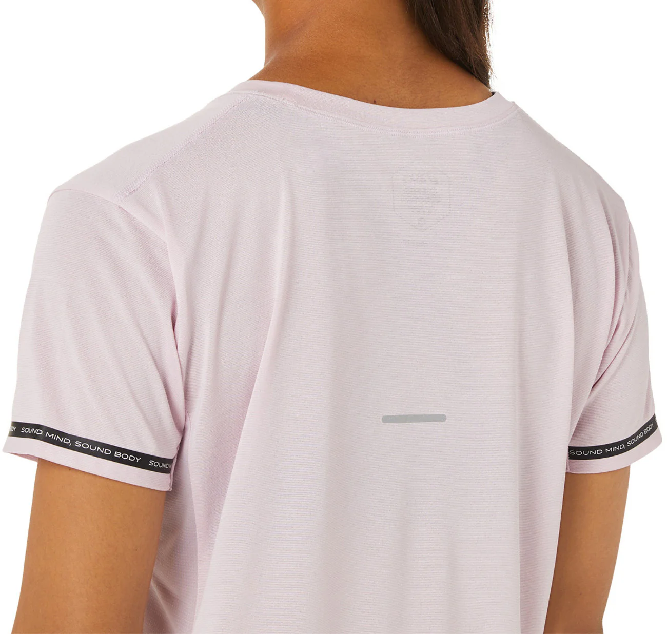 Asics Race Cropped Short Sleeve Womens Running Top - Pink - Image 4