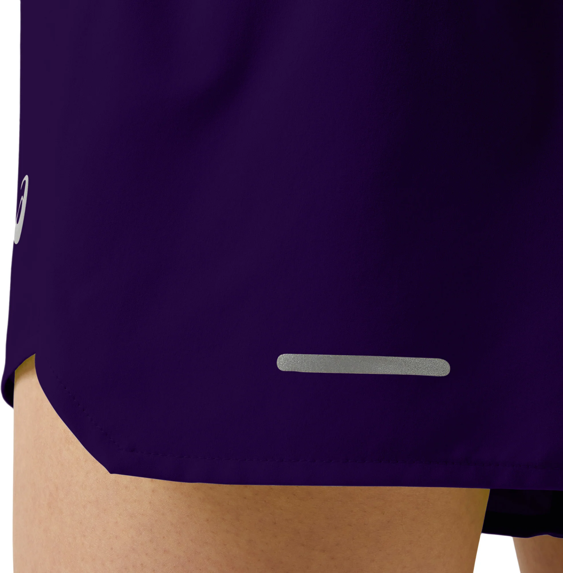 Asics Road 3.5 Inch Womens Running Shorts - Blue - Image 4