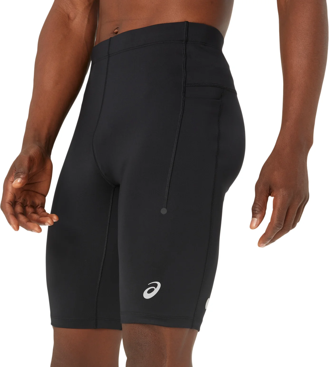 Asics Road Sprinter Mens Short Running Tights - Black - Image 3