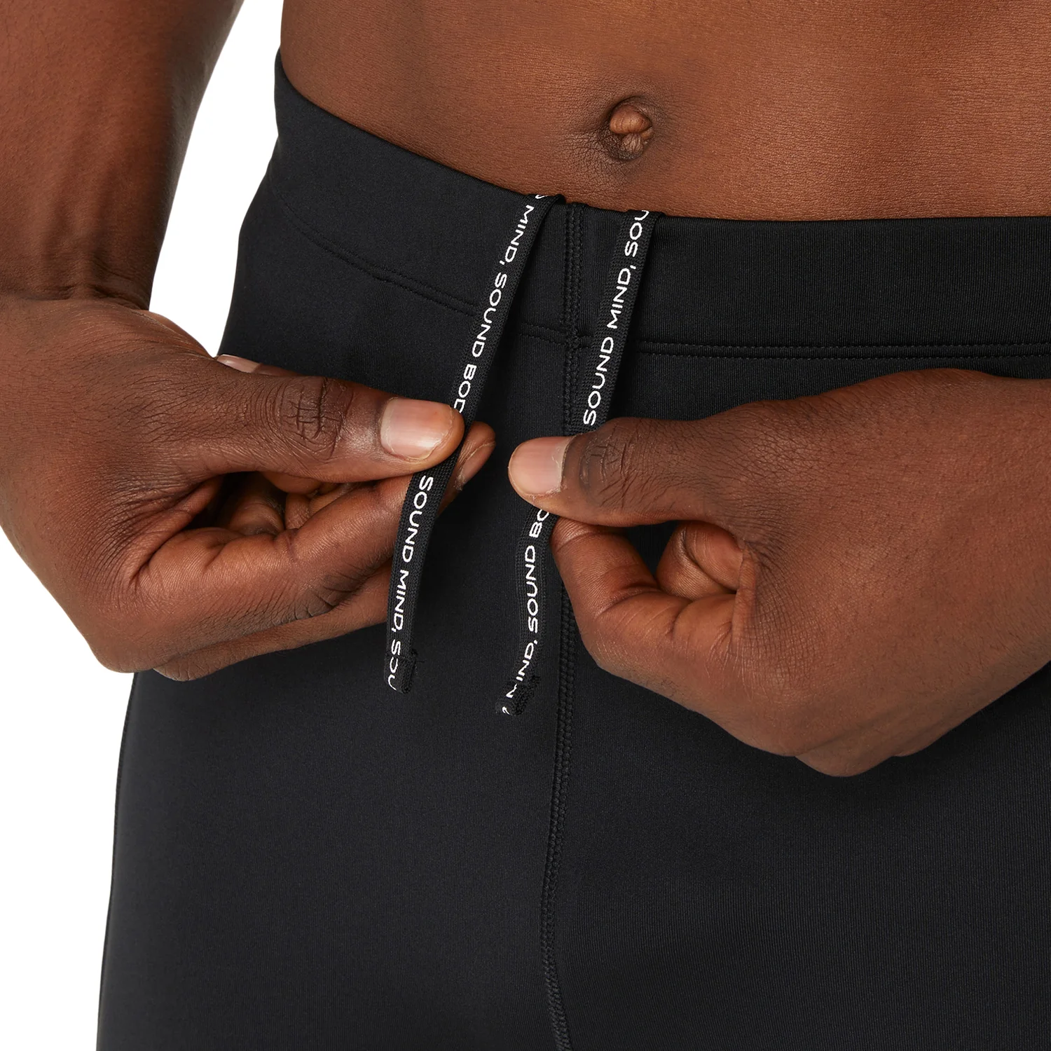 Asics Road Sprinter Mens Short Running Tights - Black - Image 4
