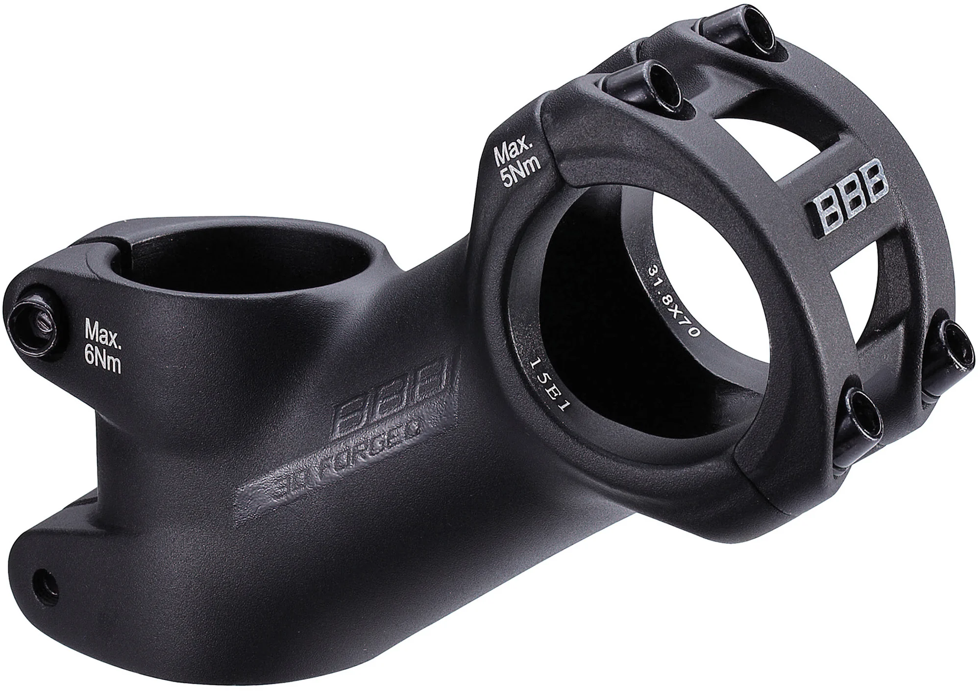BBB HighRise MTB Stem 35° x 31.8mm Mountain Bike Stem - Black