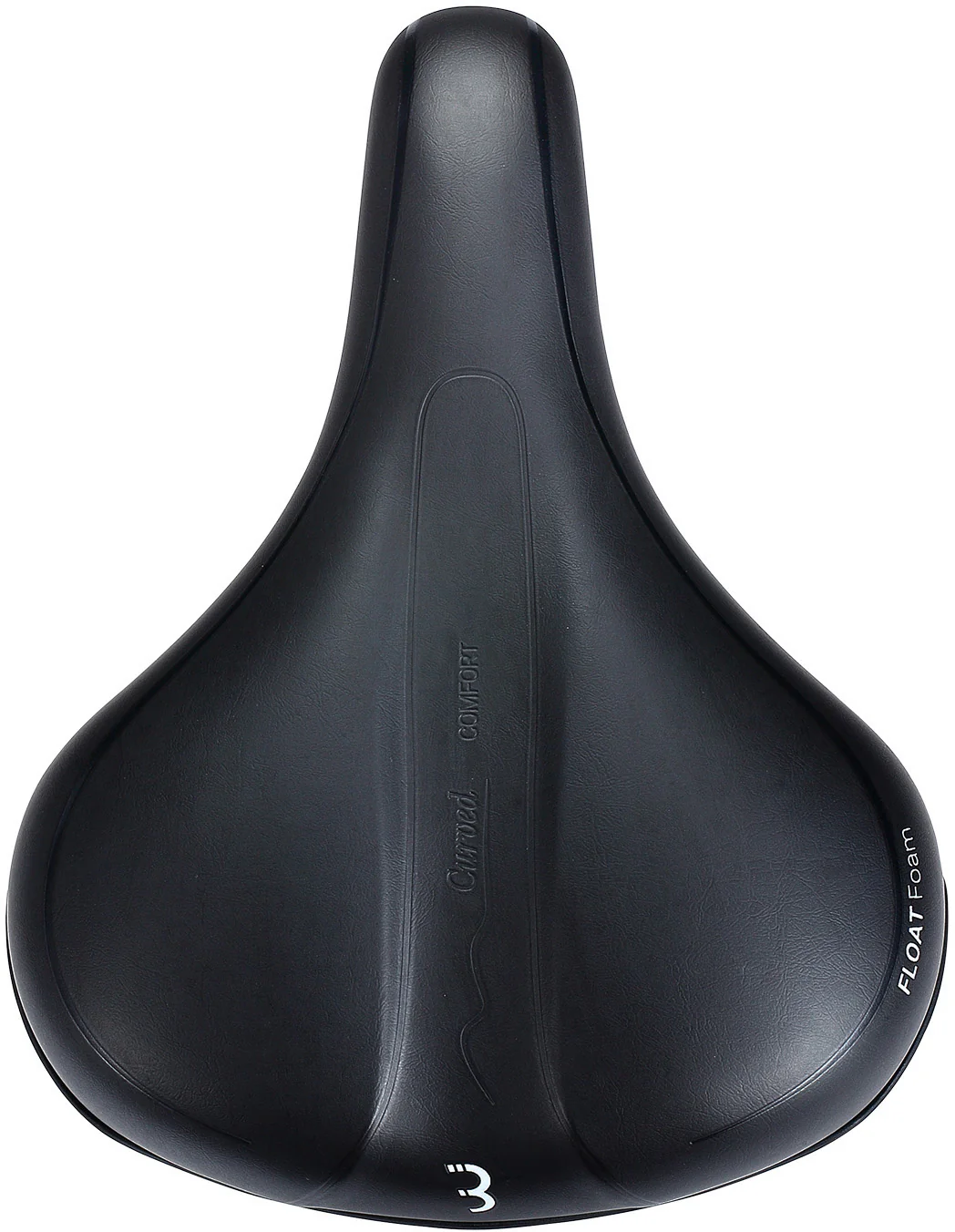 BBB Meander Relaxed Cycling Saddle - Black - Image 2