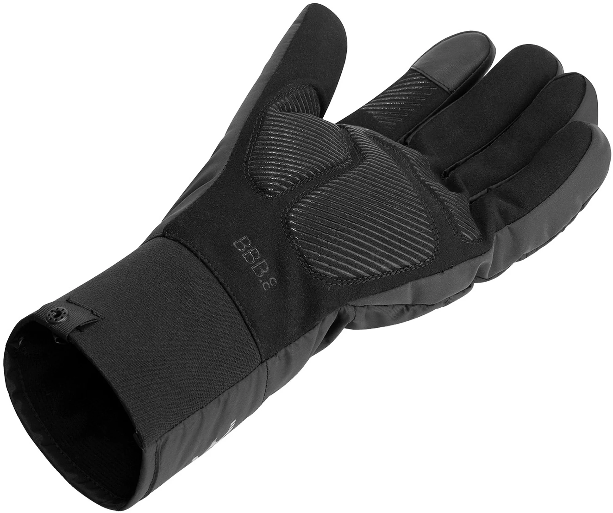 BBB PufferShield Waterproof Winter Cycling Gloves - Black - Image 2