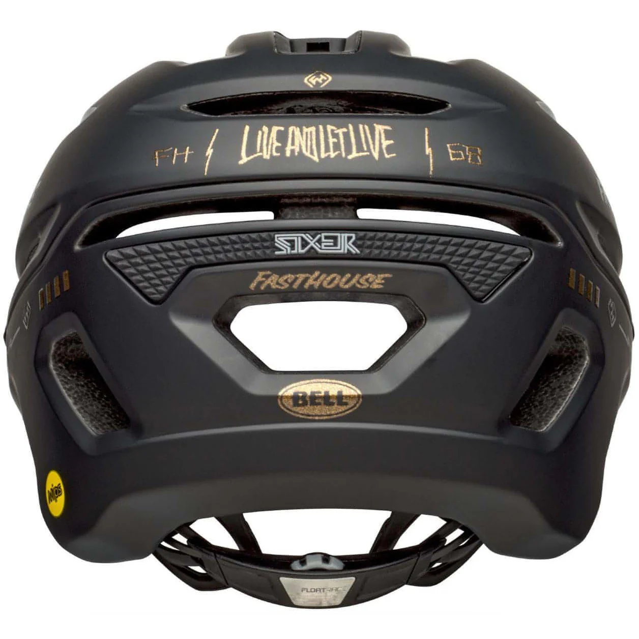 Bell Sixer Fasthouse MIPS MTB Cycling Helmet - Black - Image 4