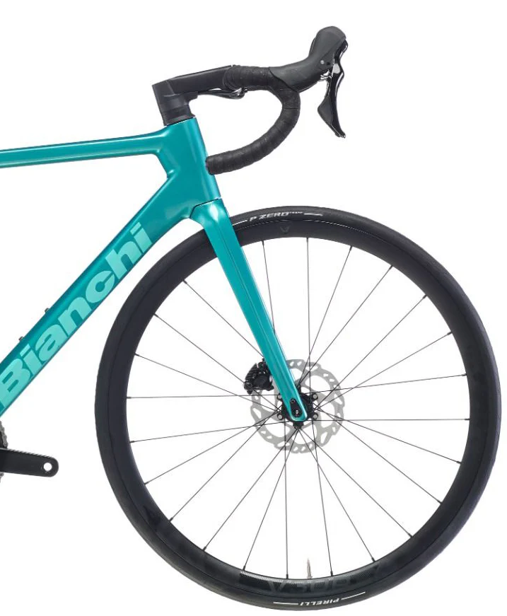 Bianchi Sprint 105 Carbon Road Bike 2026 - Metallic Celeste - Image 3