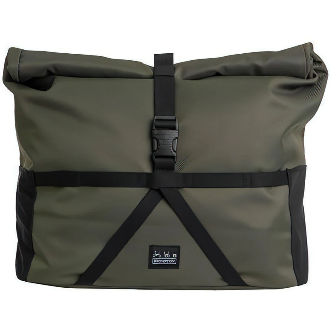 Brompton Borough Medium Roll Top Cycling Bag - Green