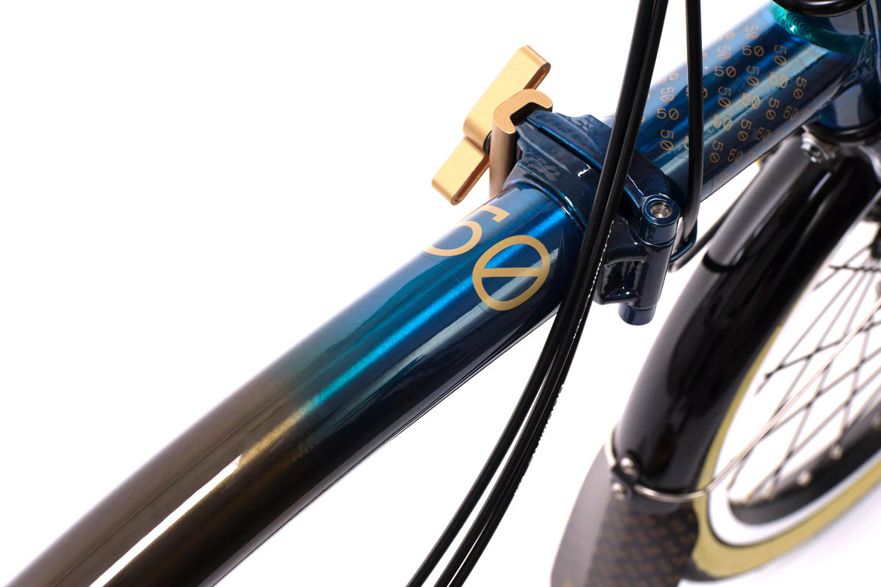 Brompton C Line 12-Speed 1975 Edition Limited Edition Folding Bike - Thermal Fade Lacquer - Image 5